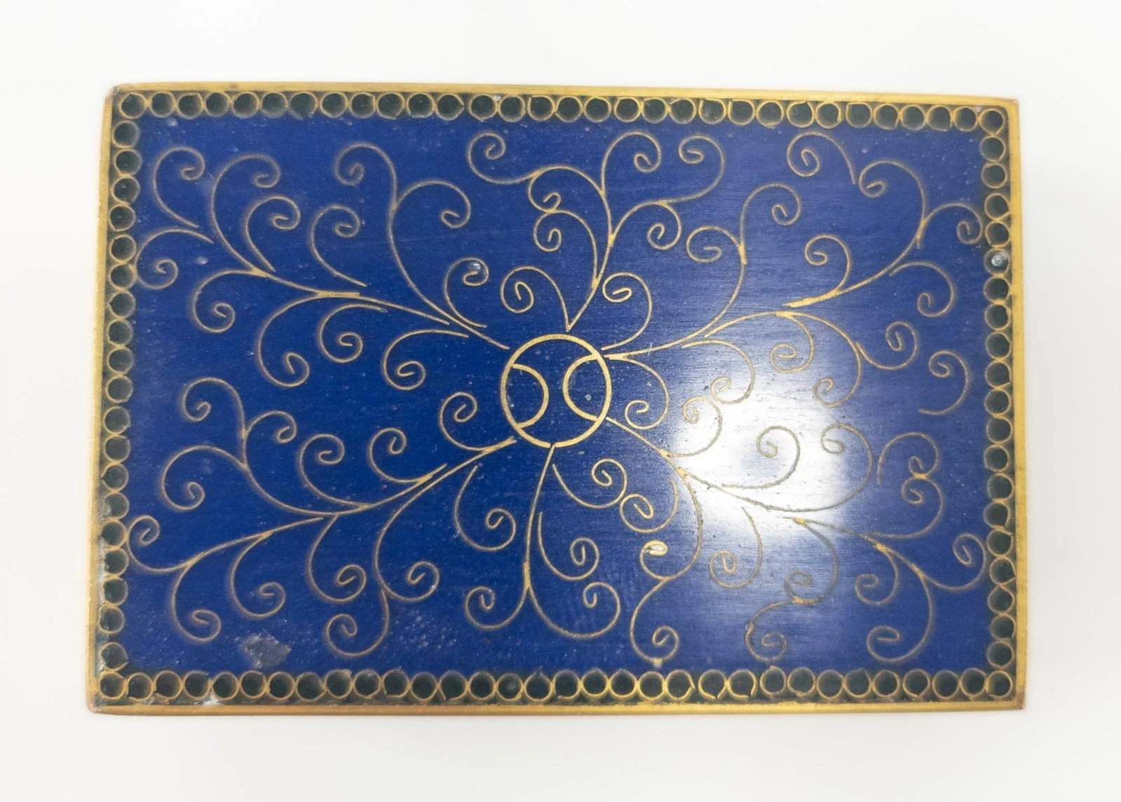 Early 20th Century Japanese Cloisonne Enamel Tray and Matchbox Cover - 8