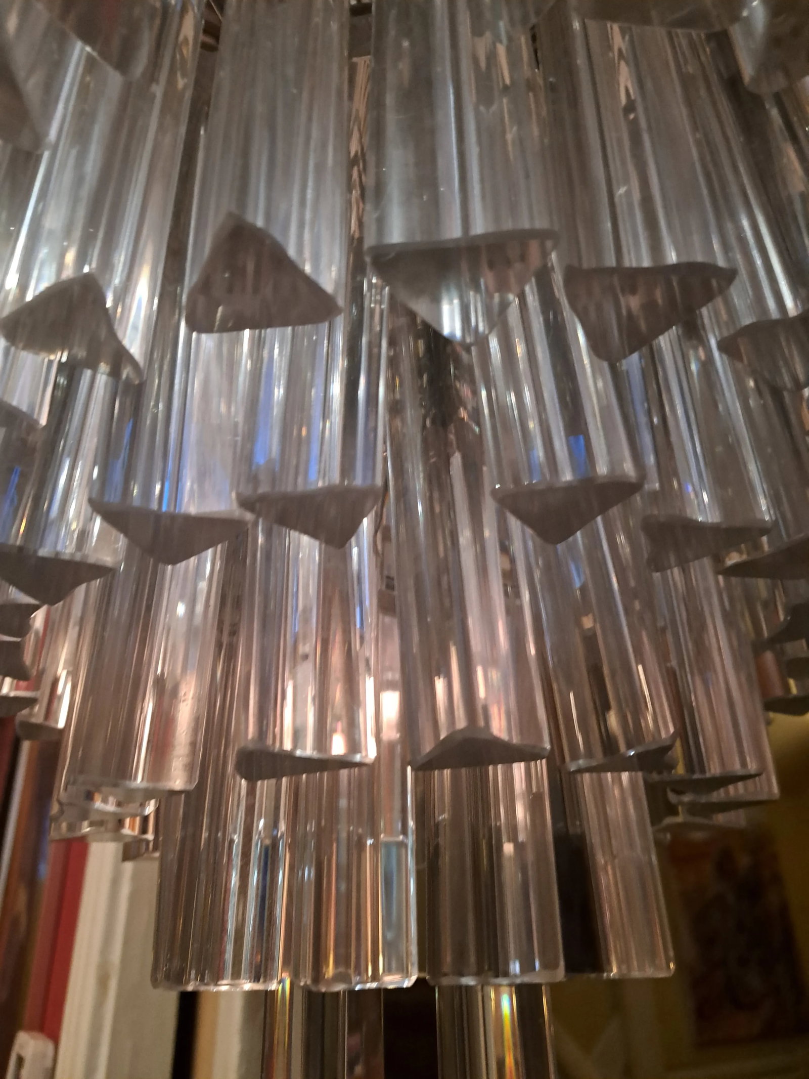 Mid-Century Modern Venini Murano Wedding Cake Chandelier - 11