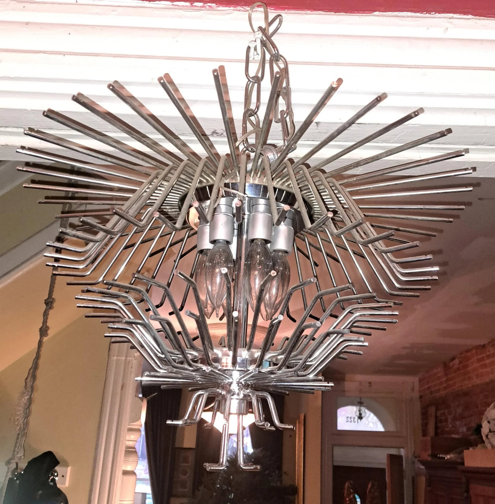 Mid-Century Modern Venini Murano Wedding Cake Chandelier - 2