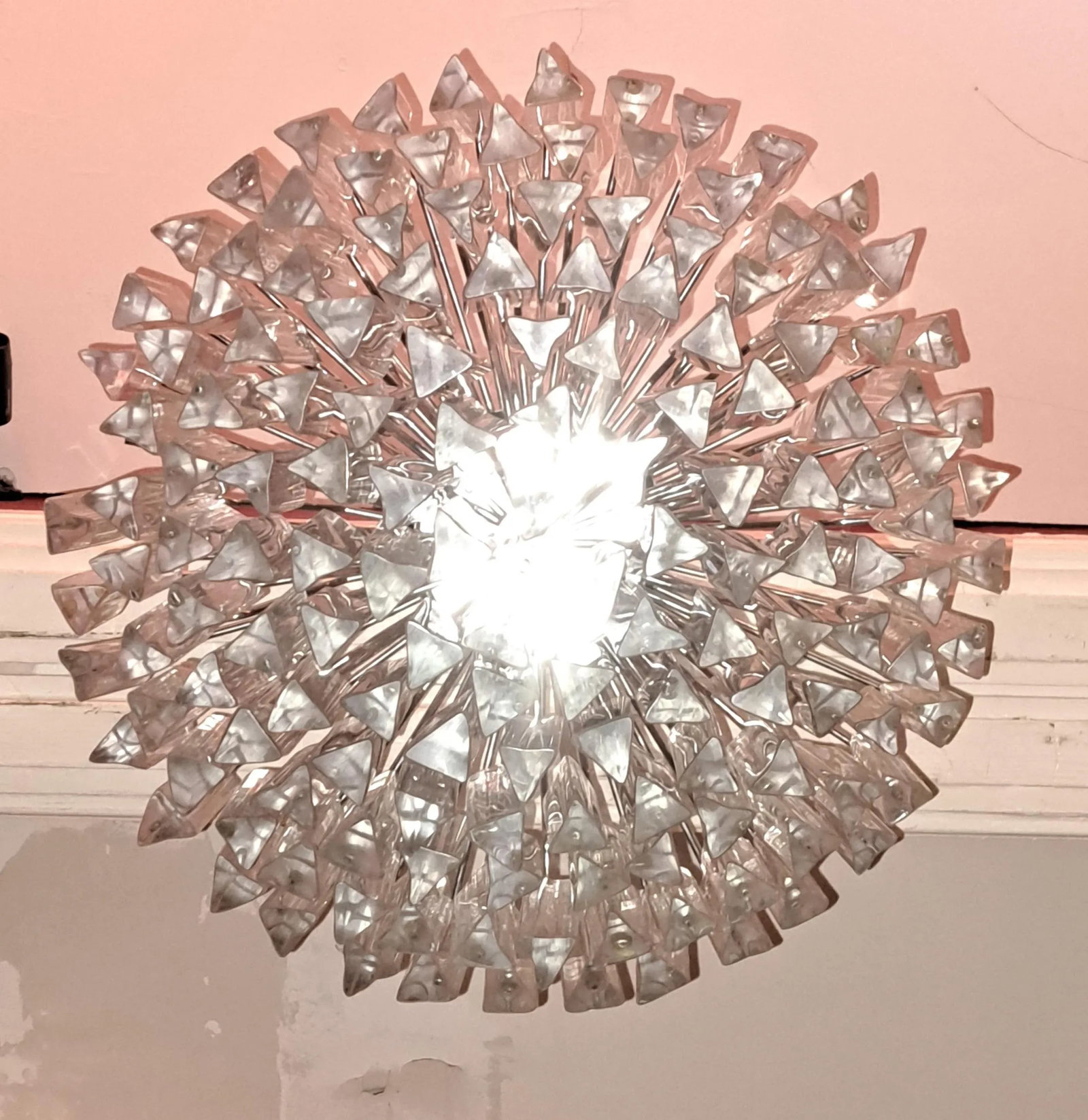 Mid-Century Modern Venini Murano Wedding Cake Chandelier - 5