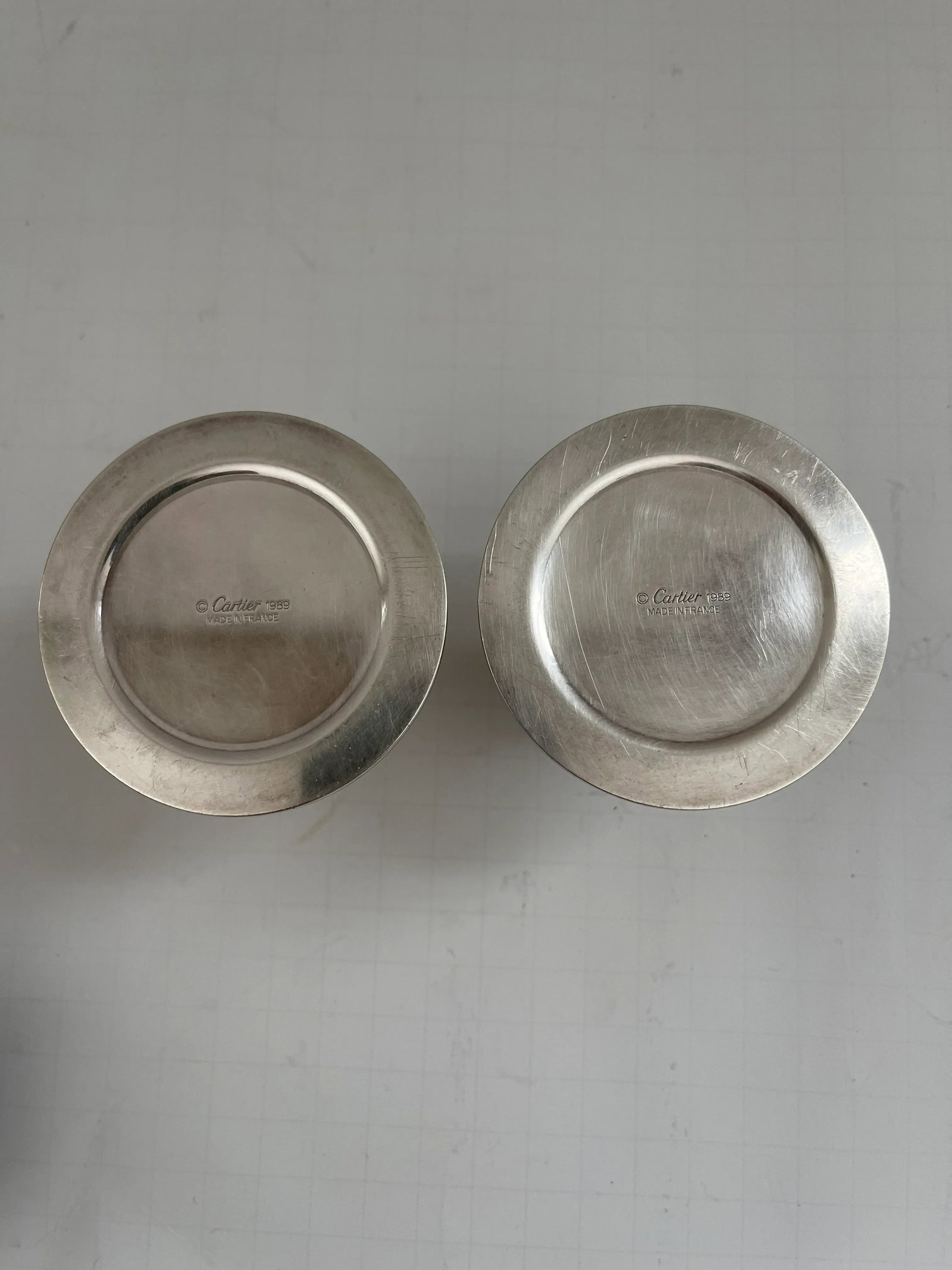 1980s Cartier Silver Plated & Lapis Lazuli Candle Holders- a Pair - 8