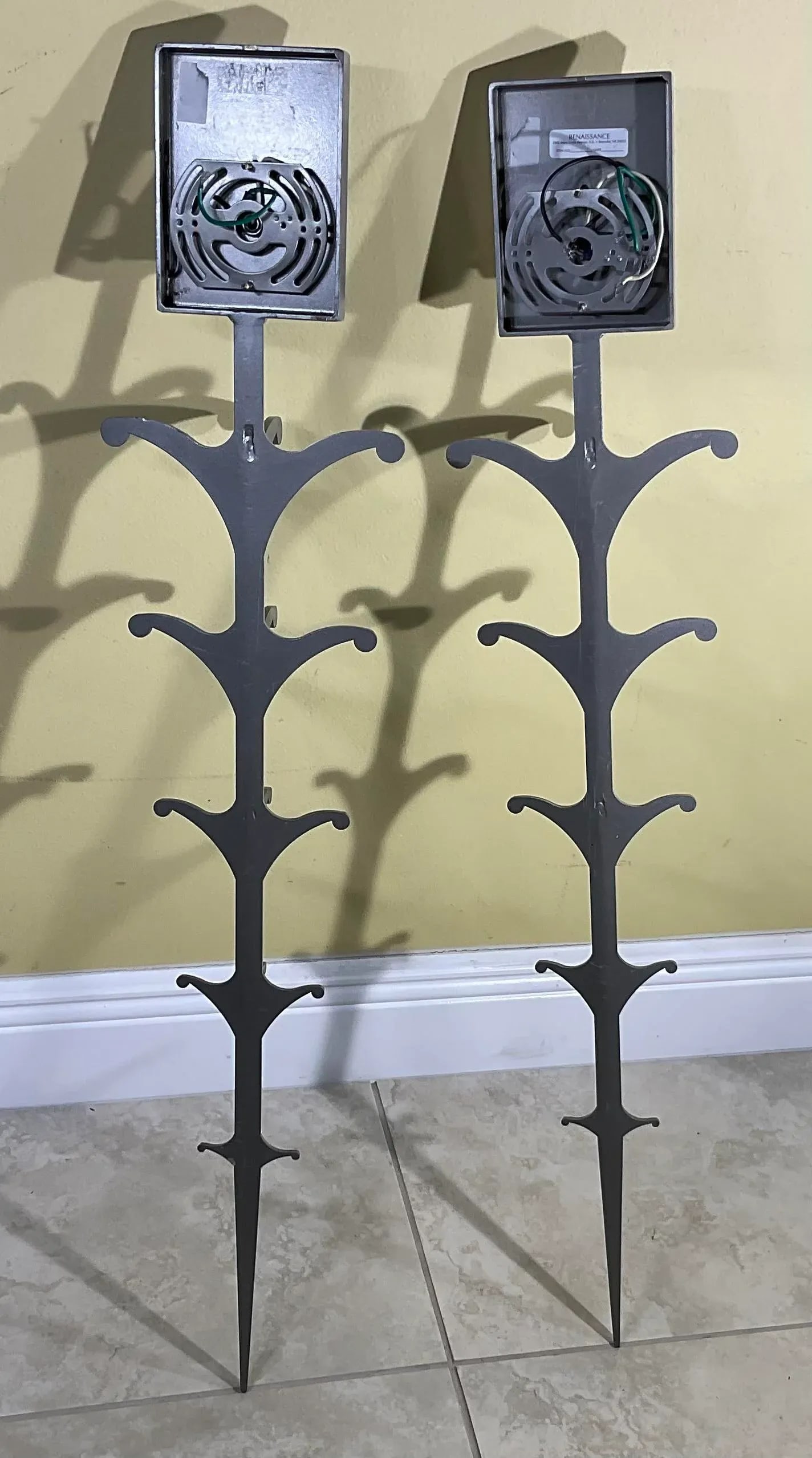 Pair of Midcentury Steel Wall Scones - 5