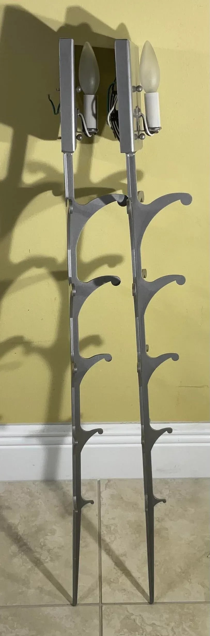 Pair of Midcentury Steel Wall Scones - 6