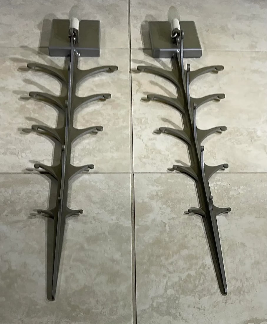 Pair of Midcentury Steel Wall Scones - 8