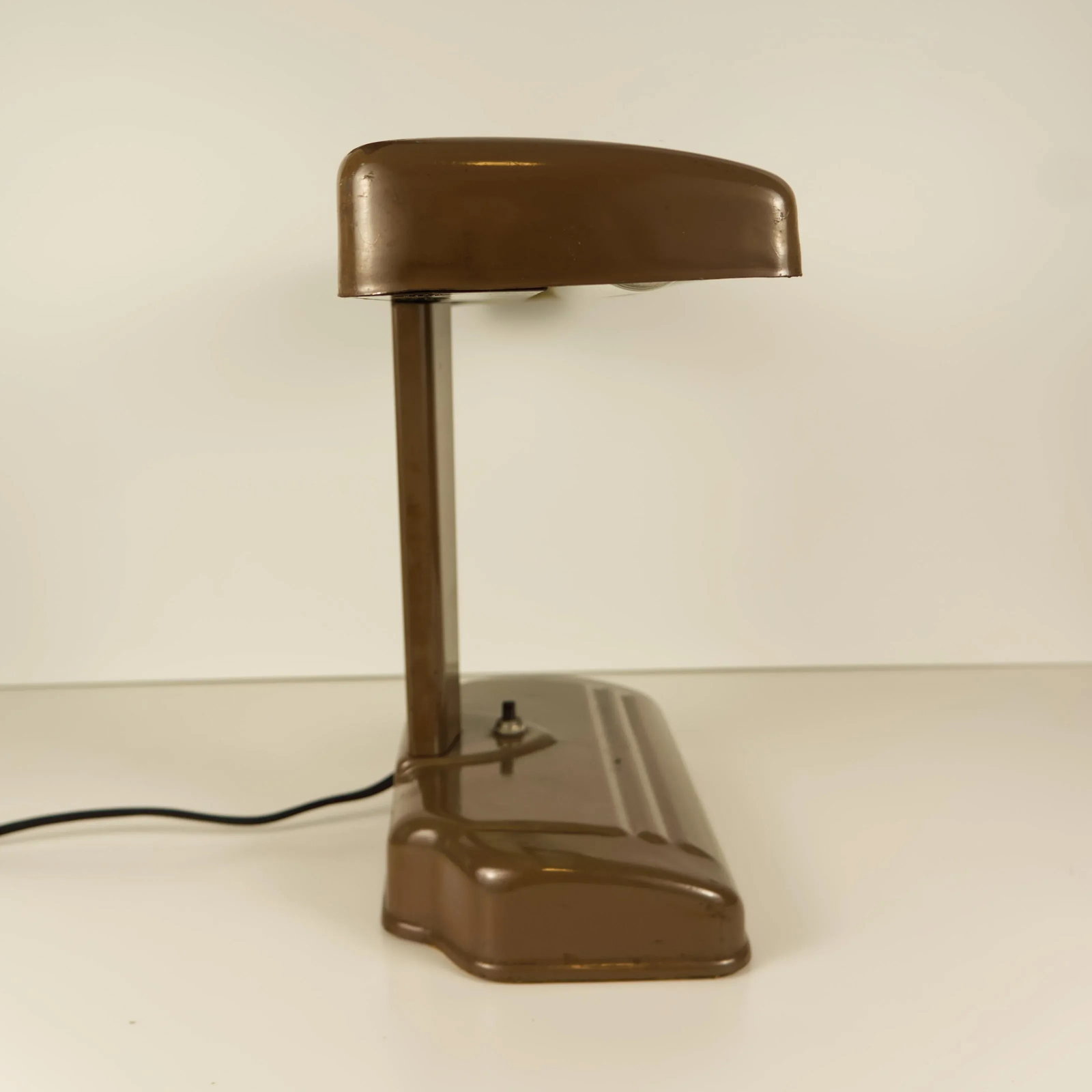 Art Deco Style Industrial Era Metal Desk Lamp Rewired - 5