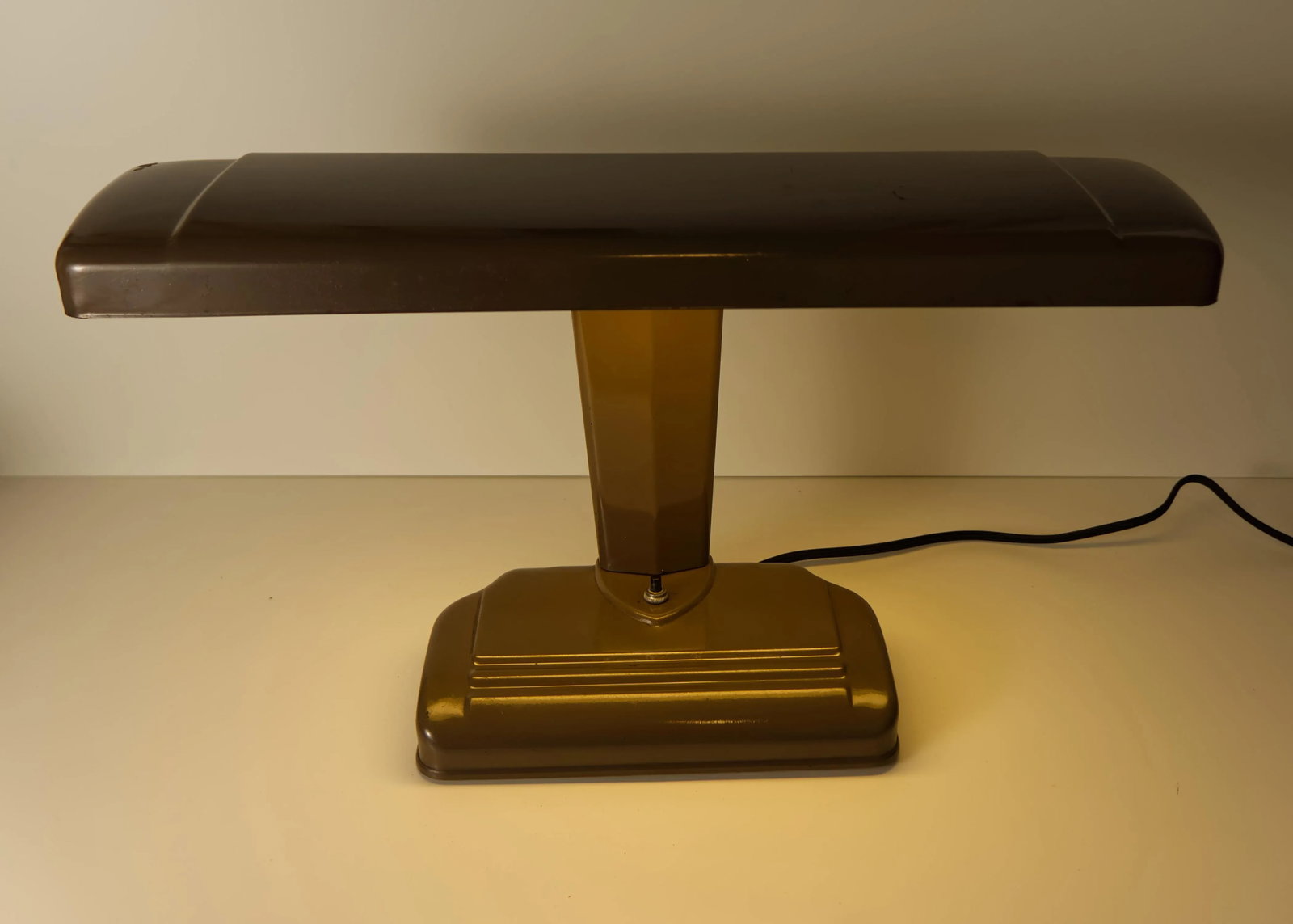 Art Deco Style Industrial Era Metal Desk Lamp Rewired - 9