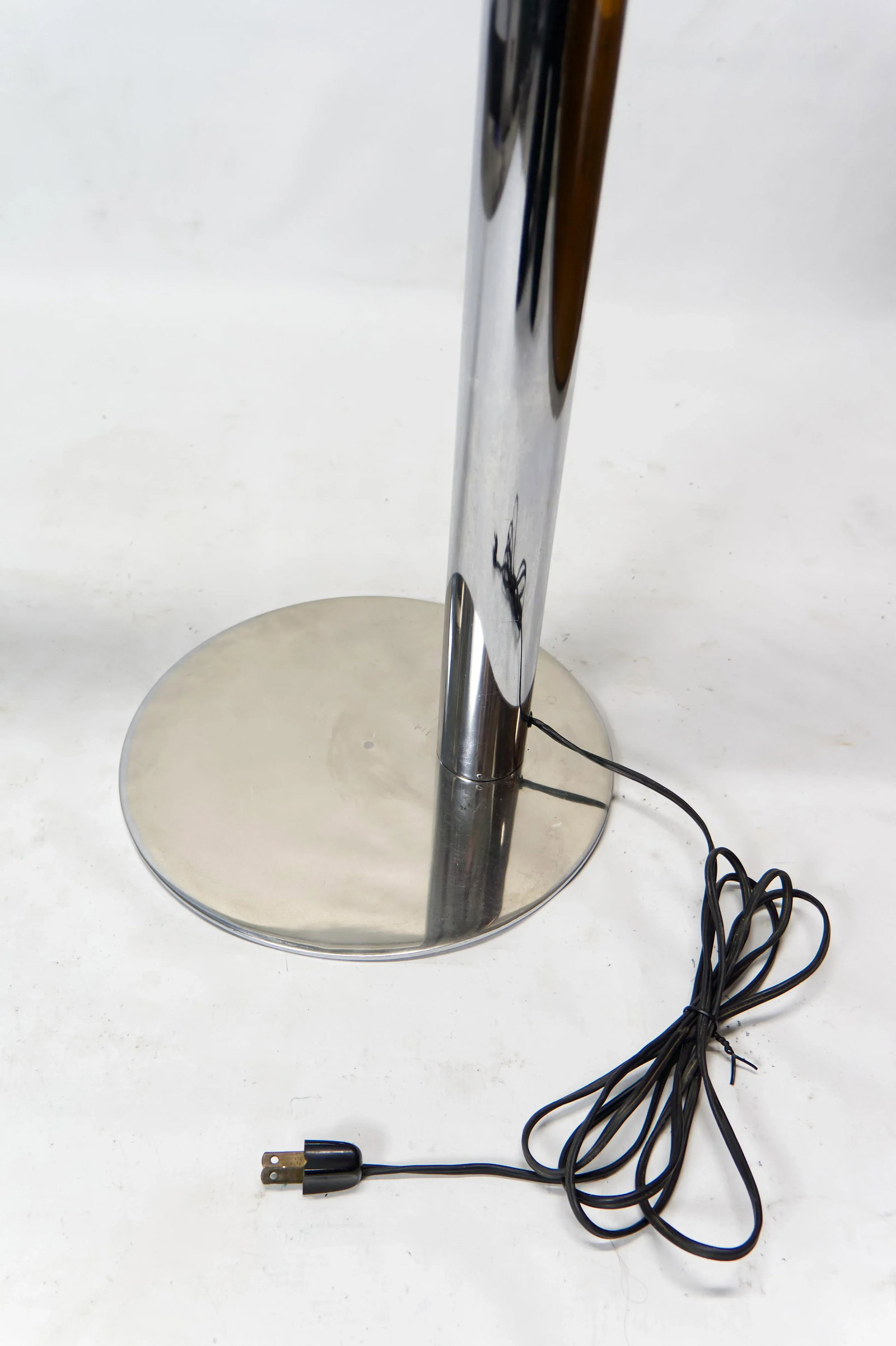 1970s Paul Mayen Style Tubular Chrome Floor Lamp - 5