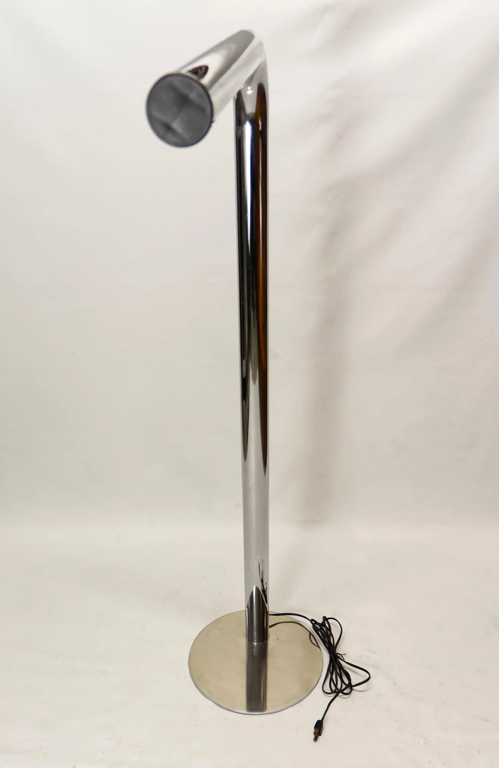 1970s Paul Mayen Style Tubular Chrome Floor Lamp - 8