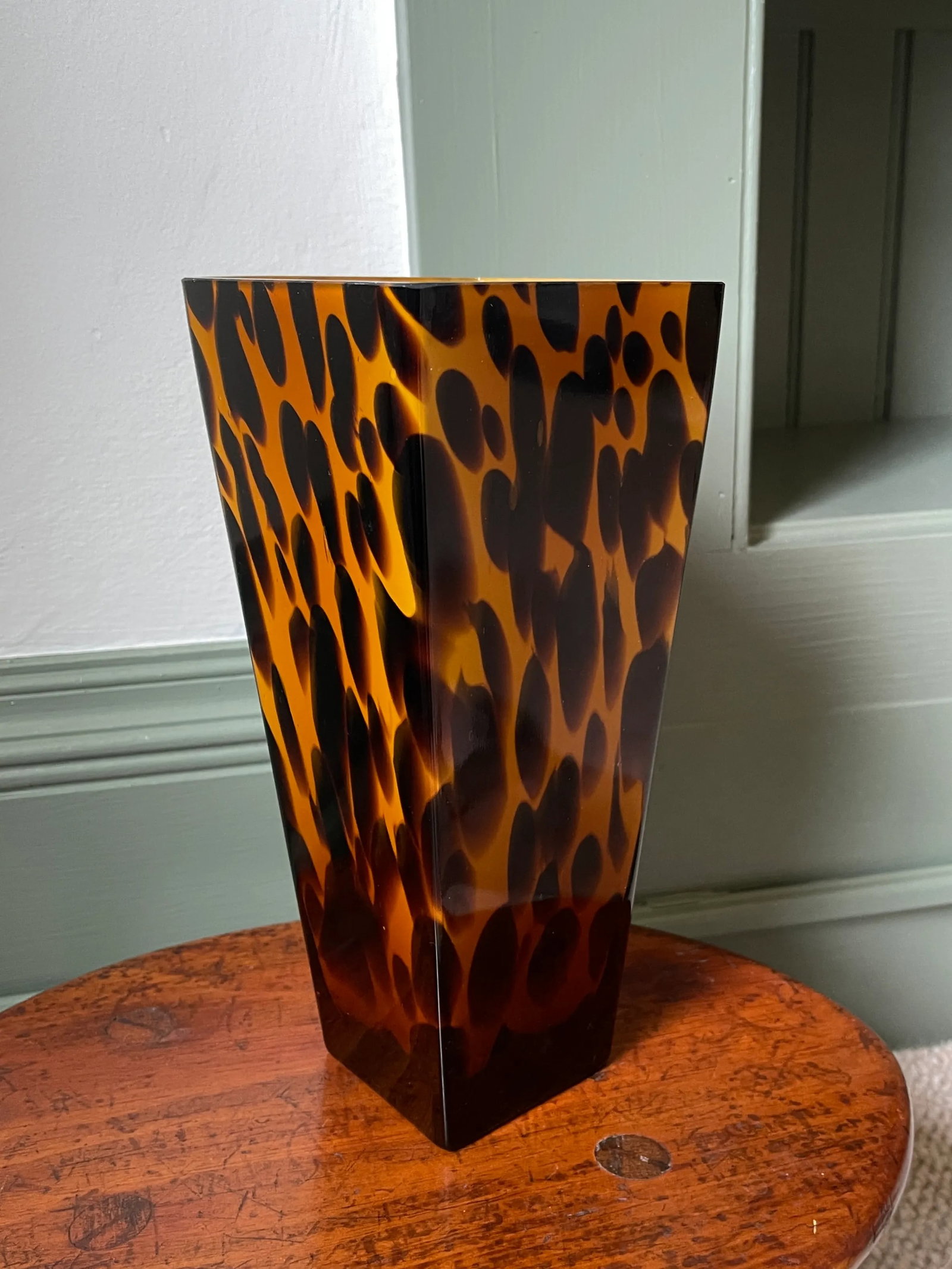 Vintage Bombay Company Glass Tortoise Vase - 3