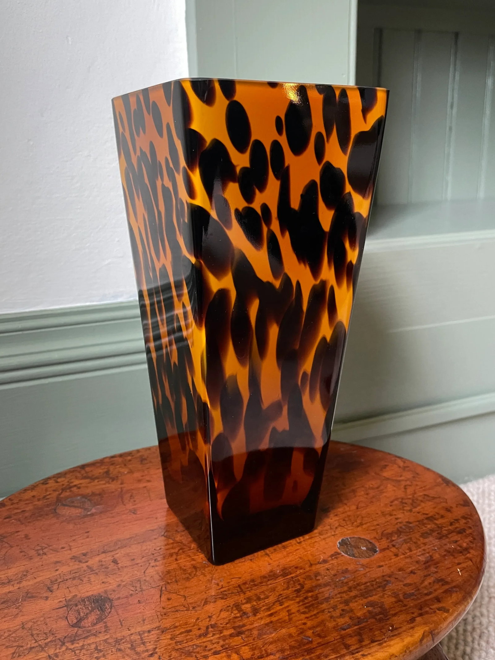 Vintage Bombay Company Glass Tortoise Vase - 4