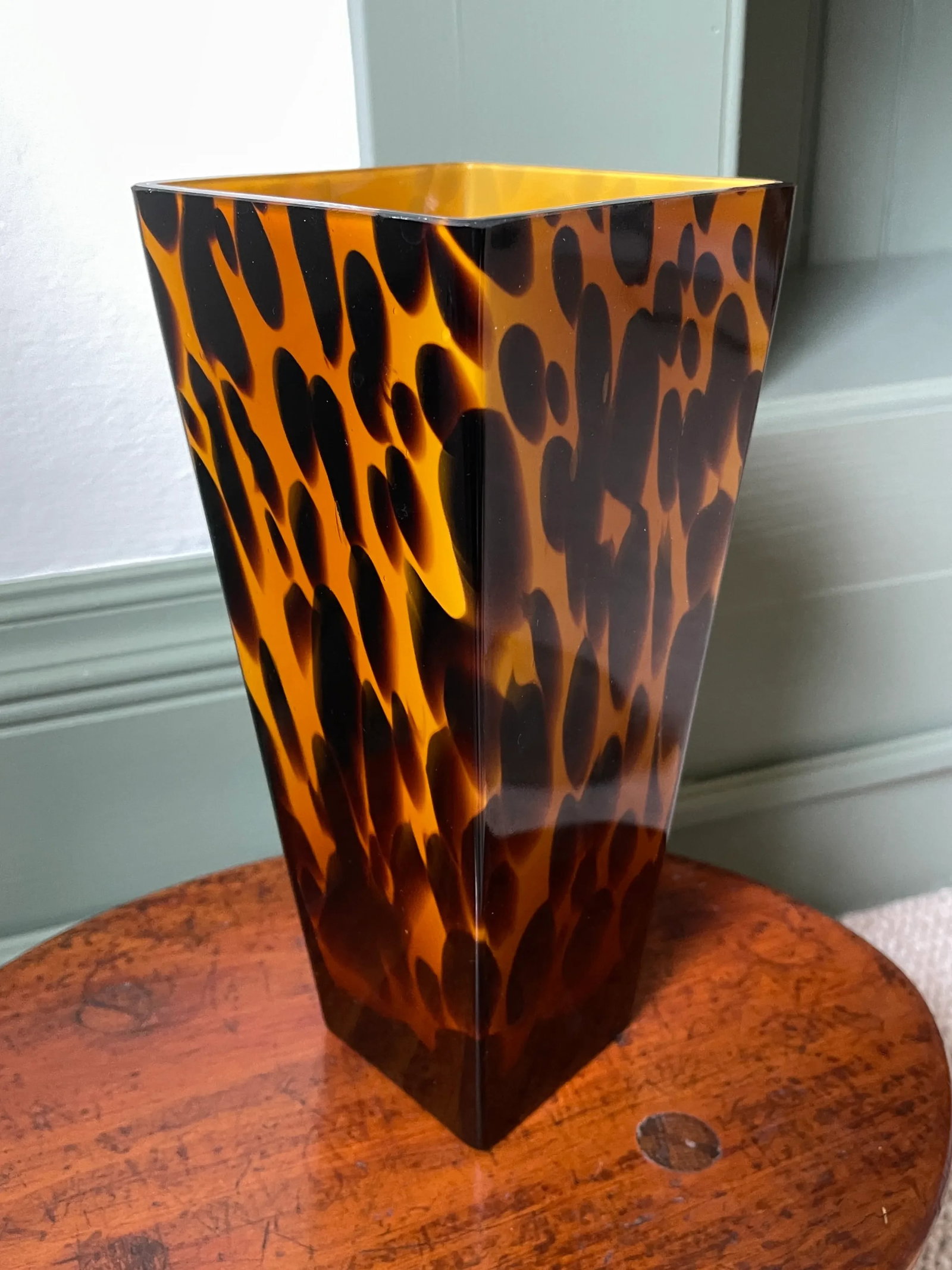 Vintage Bombay Company Glass Tortoise Vase - 9
