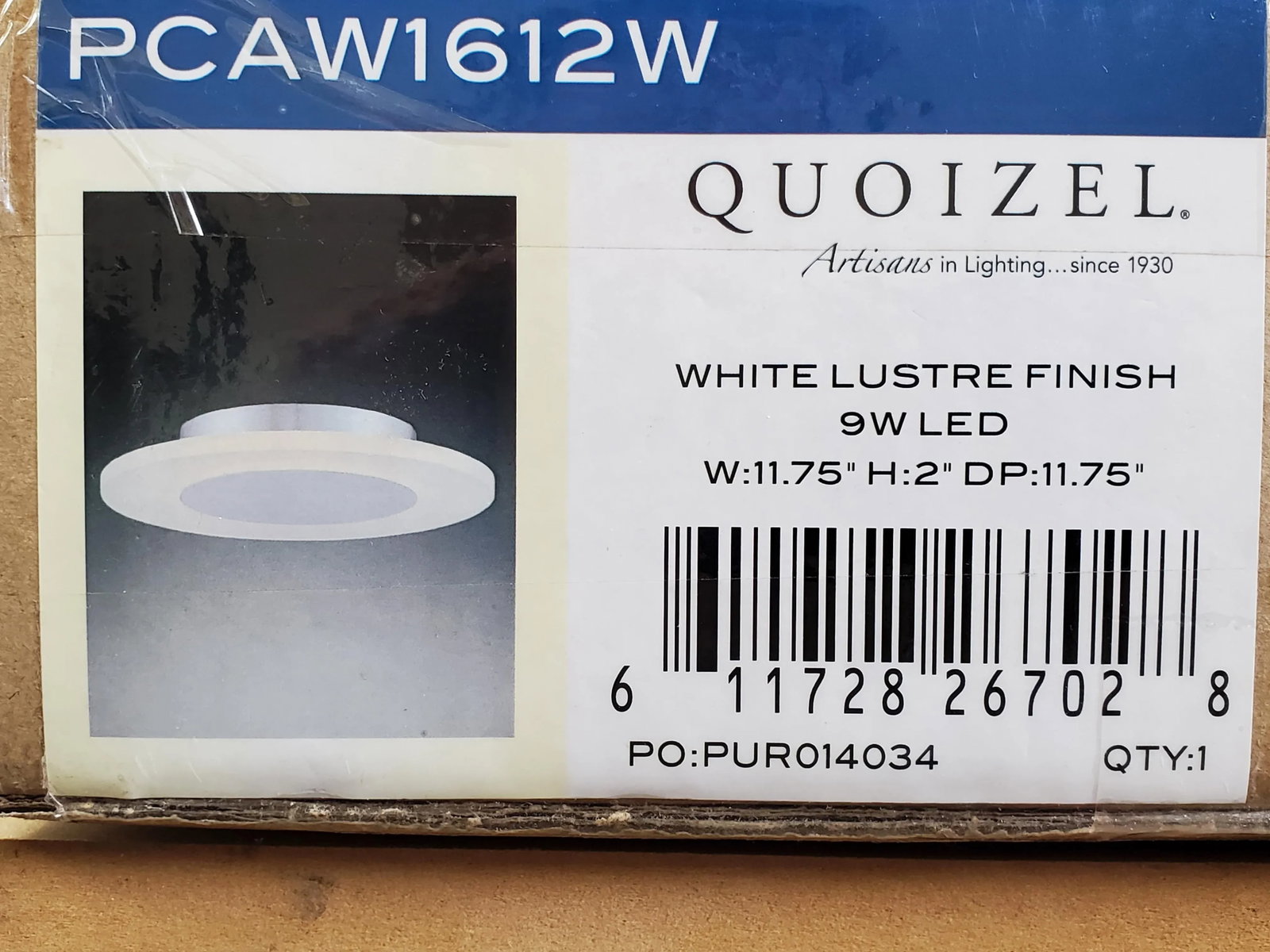 Early 21st Century Ceiling Light: Quoizel Aglow Flush Mount - 2