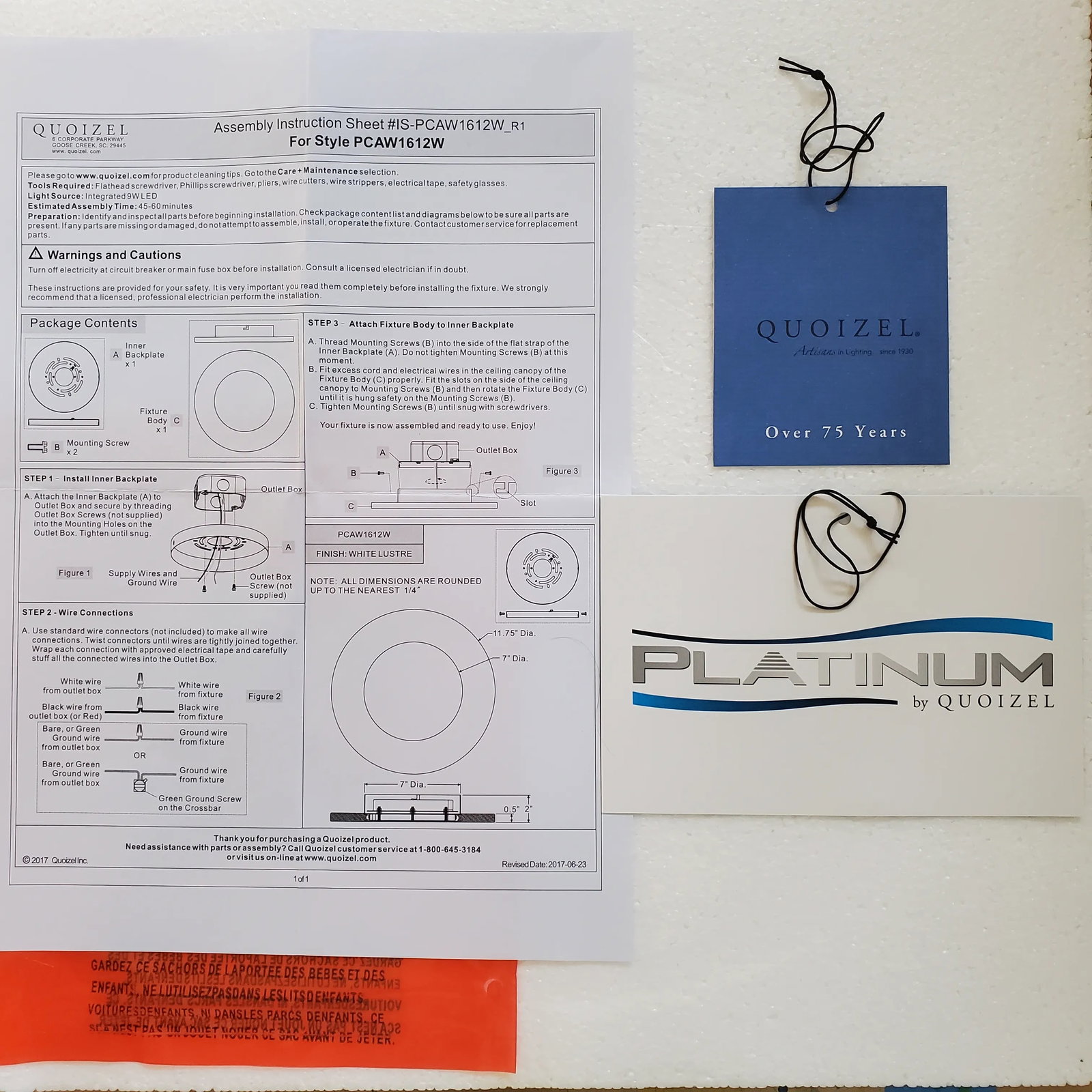 Early 21st Century Ceiling Light: Quoizel Aglow Flush Mount - 4