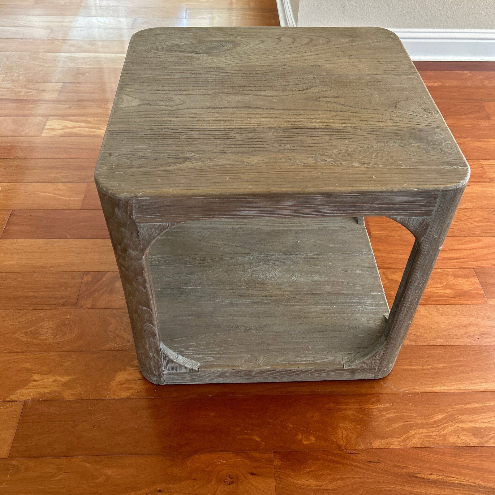 Restoration Hardware Martens Elm Square Side Table - 2
