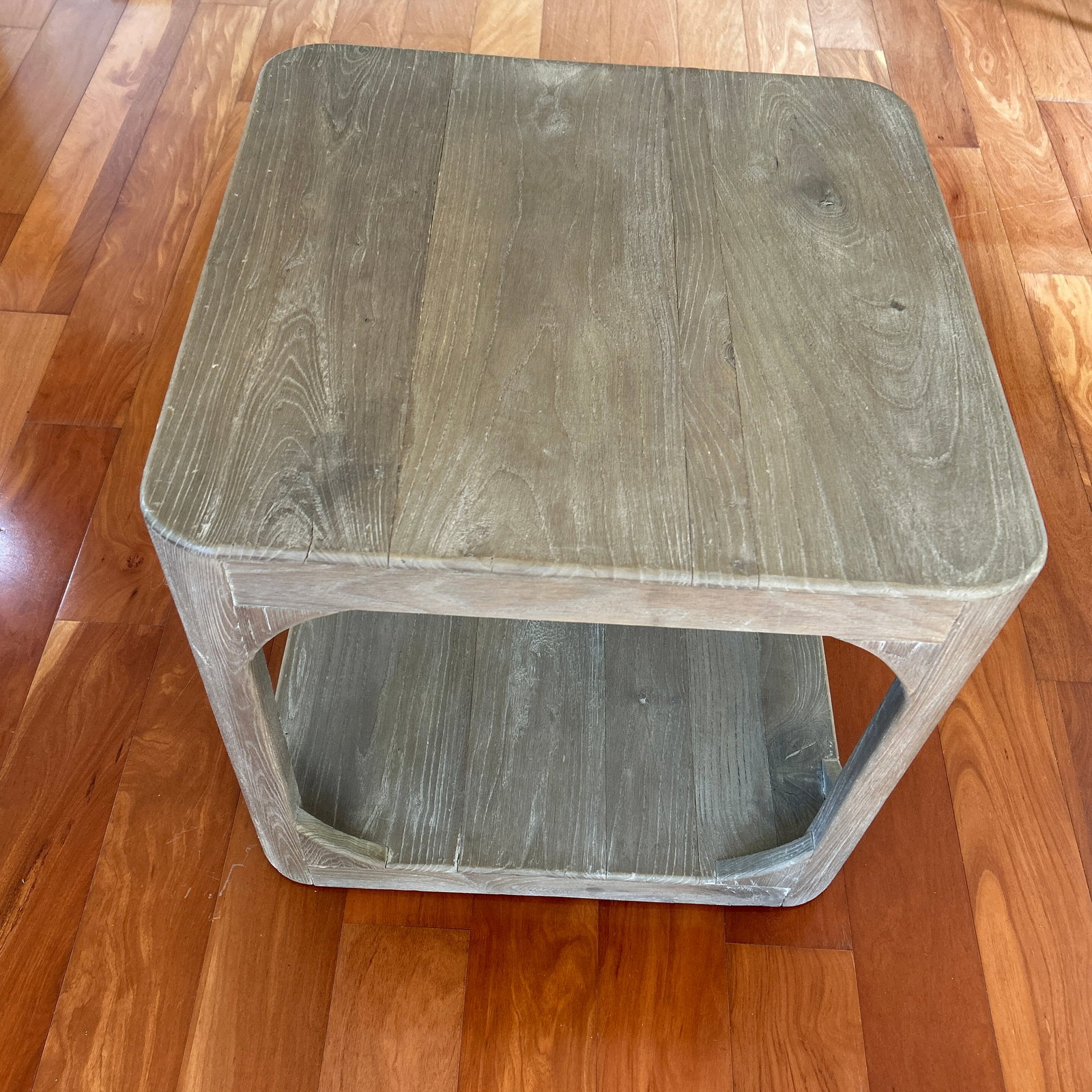 Restoration Hardware Martens Elm Square Side Table - 3