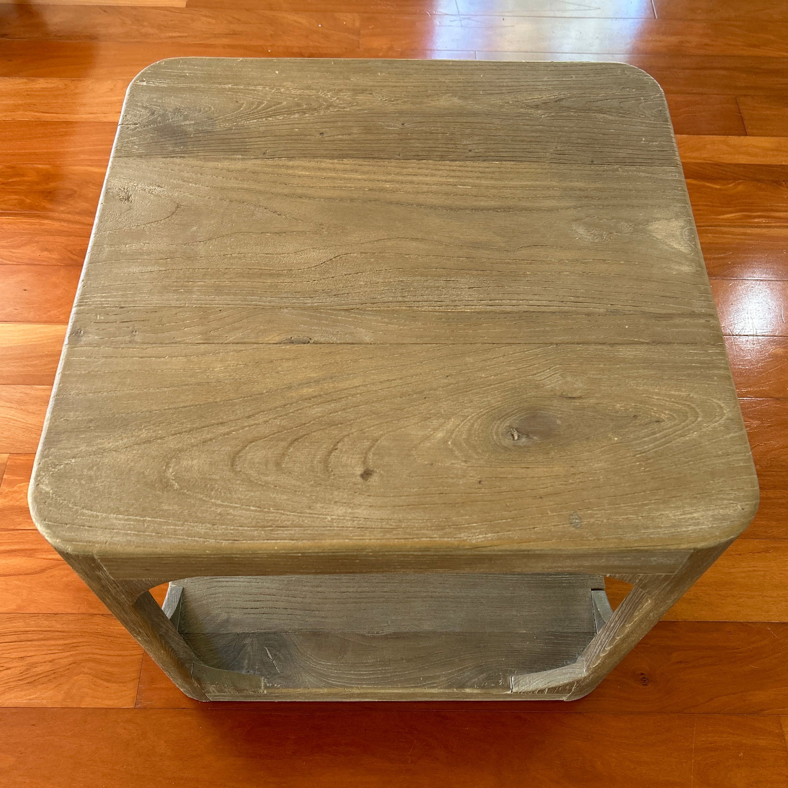 Restoration Hardware Martens Elm Square Side Table - 4