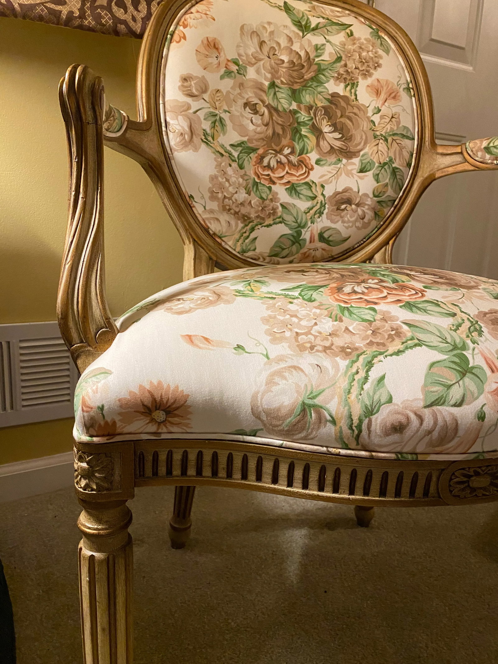 2000s Hickory White Louis XIV Accent Chair - 10