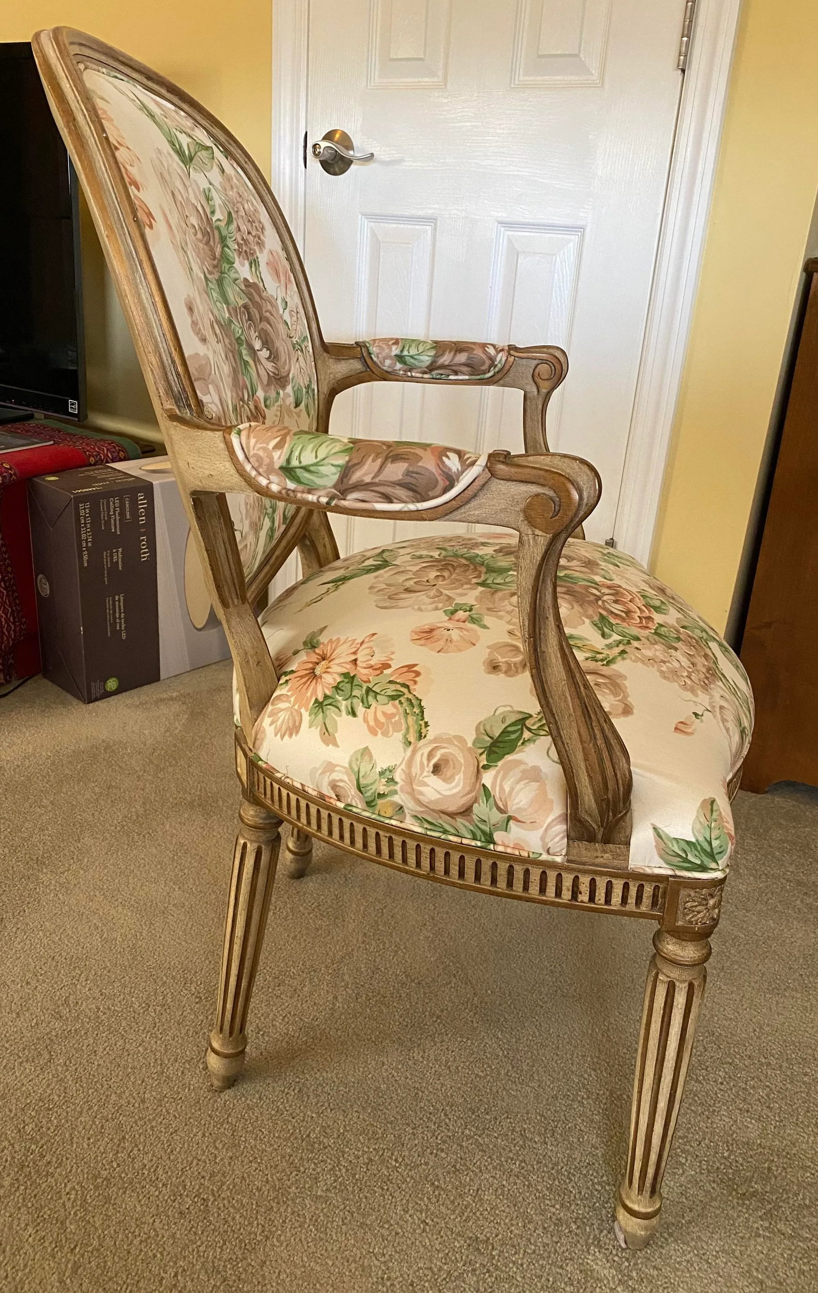 2000s Hickory White Louis XIV Accent Chair - 6