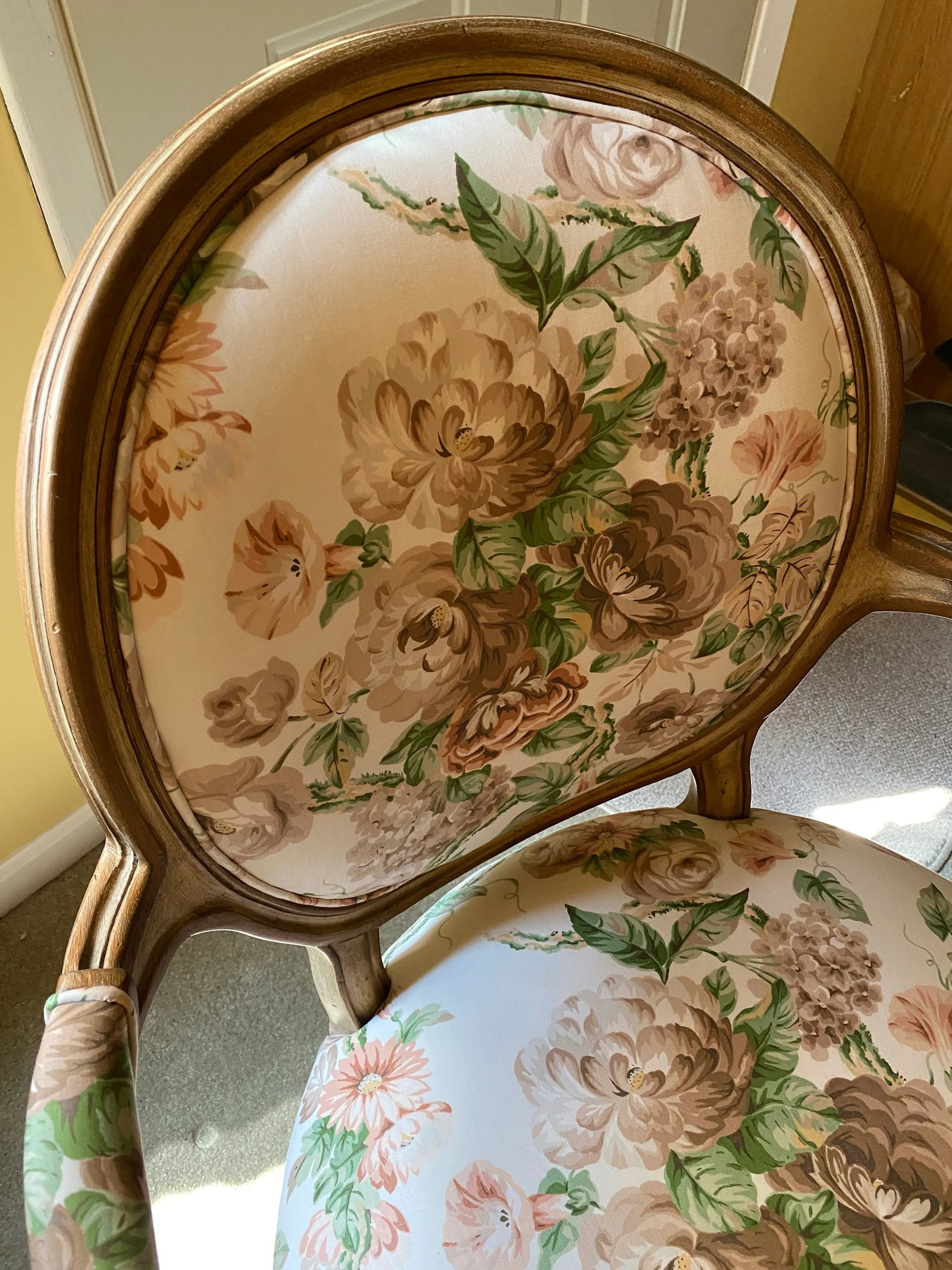2000s Hickory White Louis XIV Accent Chair - 7