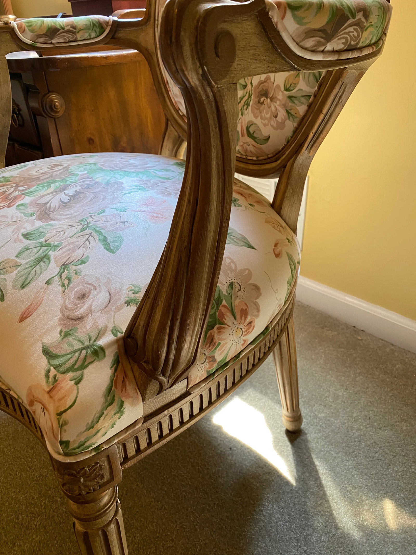 2000s Hickory White Louis XIV Accent Chair - 8