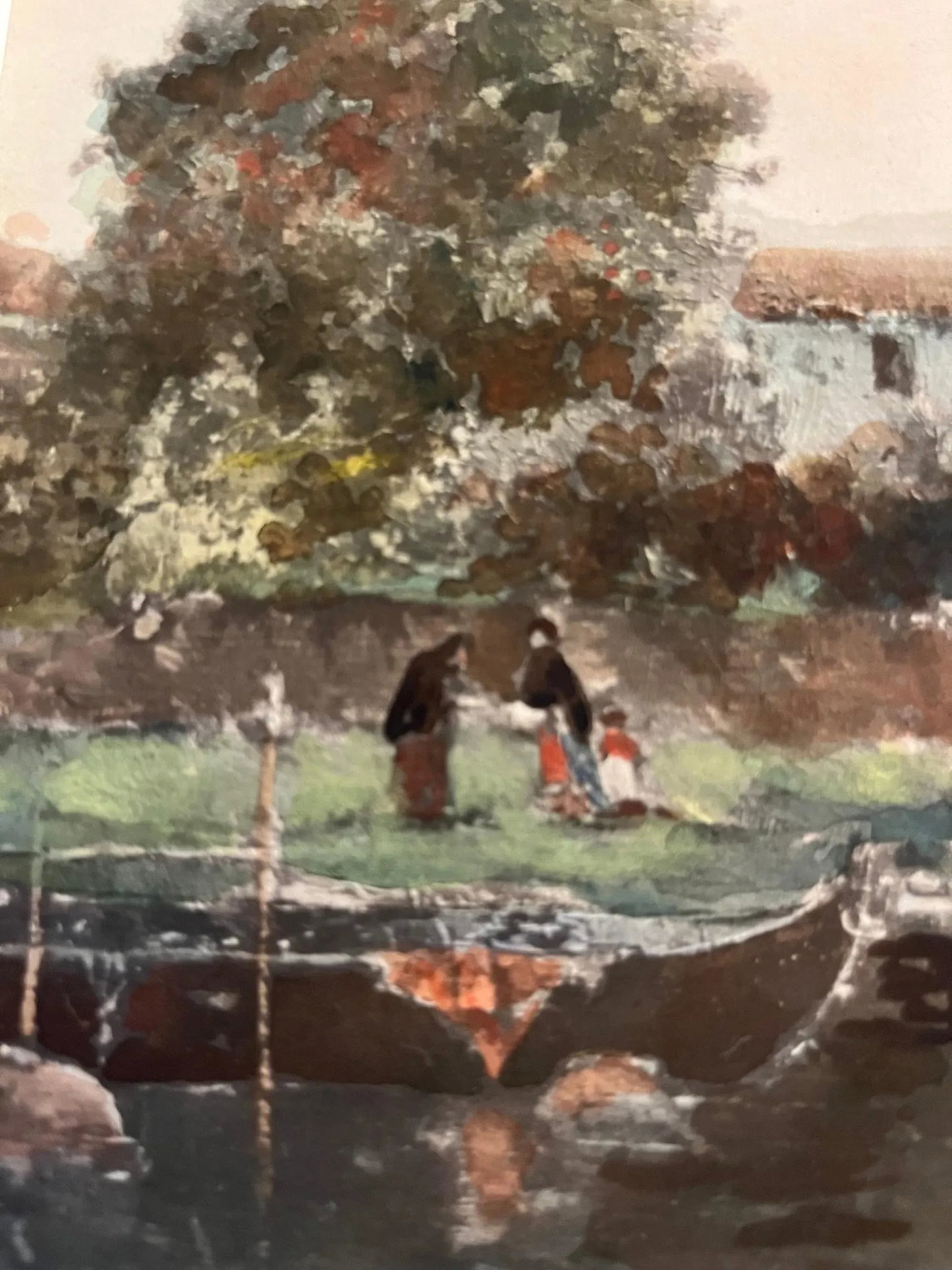 Antonio Reyna Manescau, Squero San Trovaso, Venice, Watercolor Circa 1890. - 10