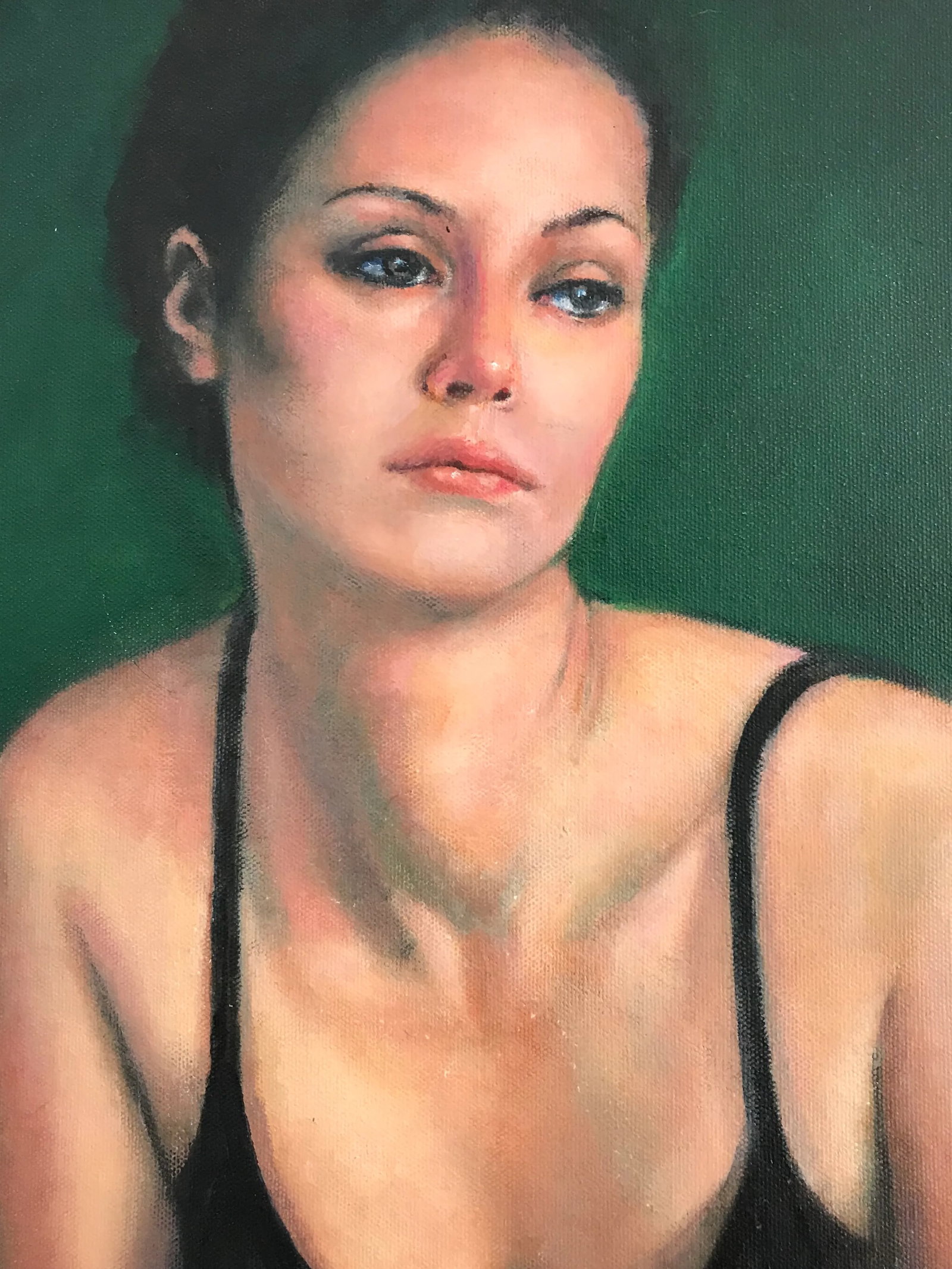 2007 Realist Oil on Canvas Portrait Painting by Al Zerries, Framed - 9