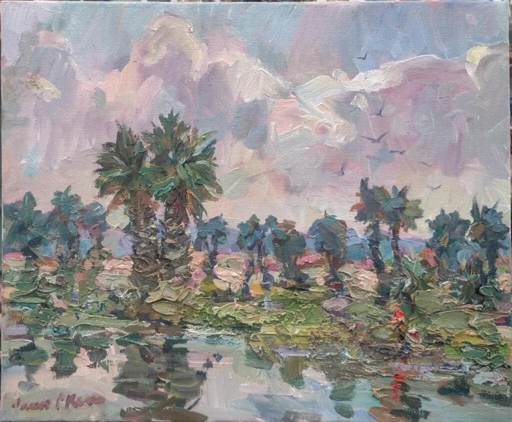 "Loxahatchee" Impressionist Landscape Oil Painting by James P. Kerr - 2