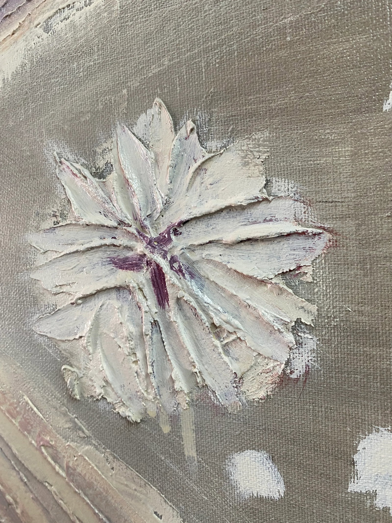 Vintage Signed Lee Reynold Abstract Large Scale Textural Oil Paintingl - 3