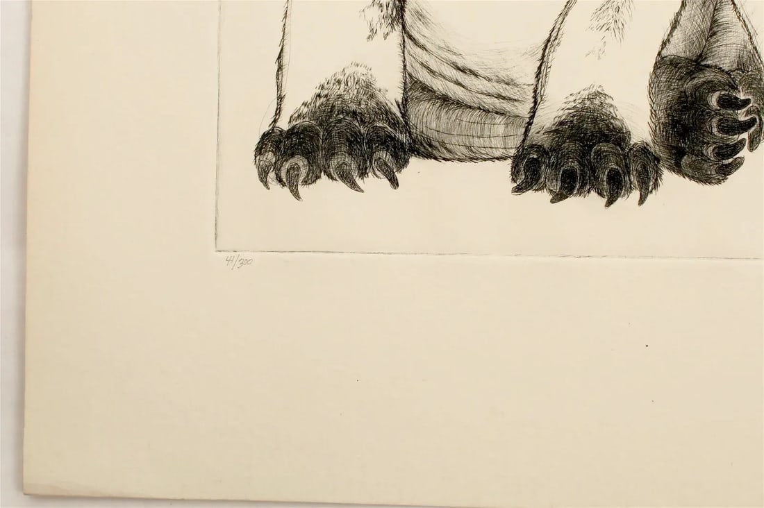 Beagle "Puppies" Etching by Christine McGinnis, Printed by David Lynch - 6