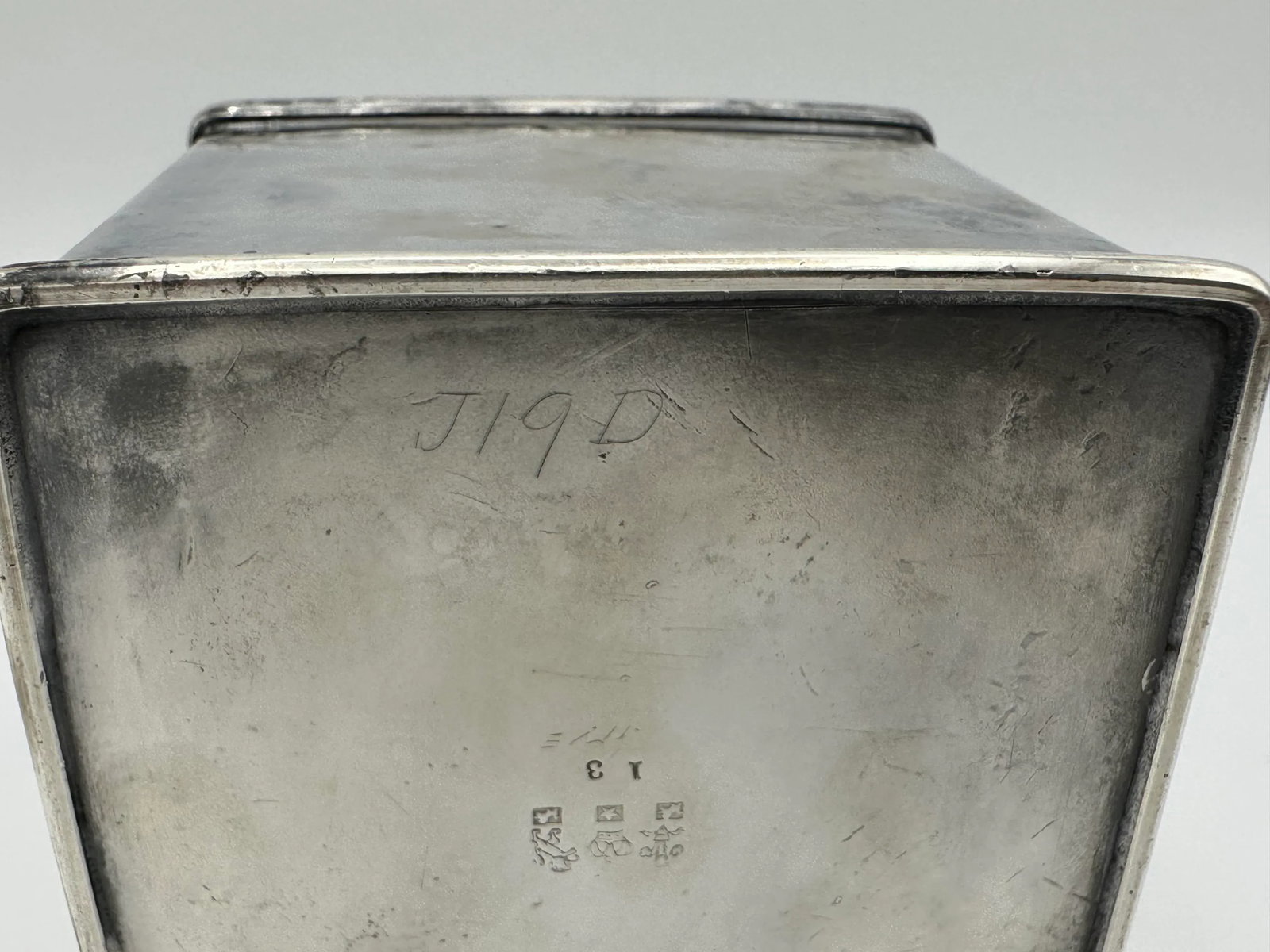 Antique Tea Cannister Silver Plate E.B Webster & Son Usa 1886-1928 - 7