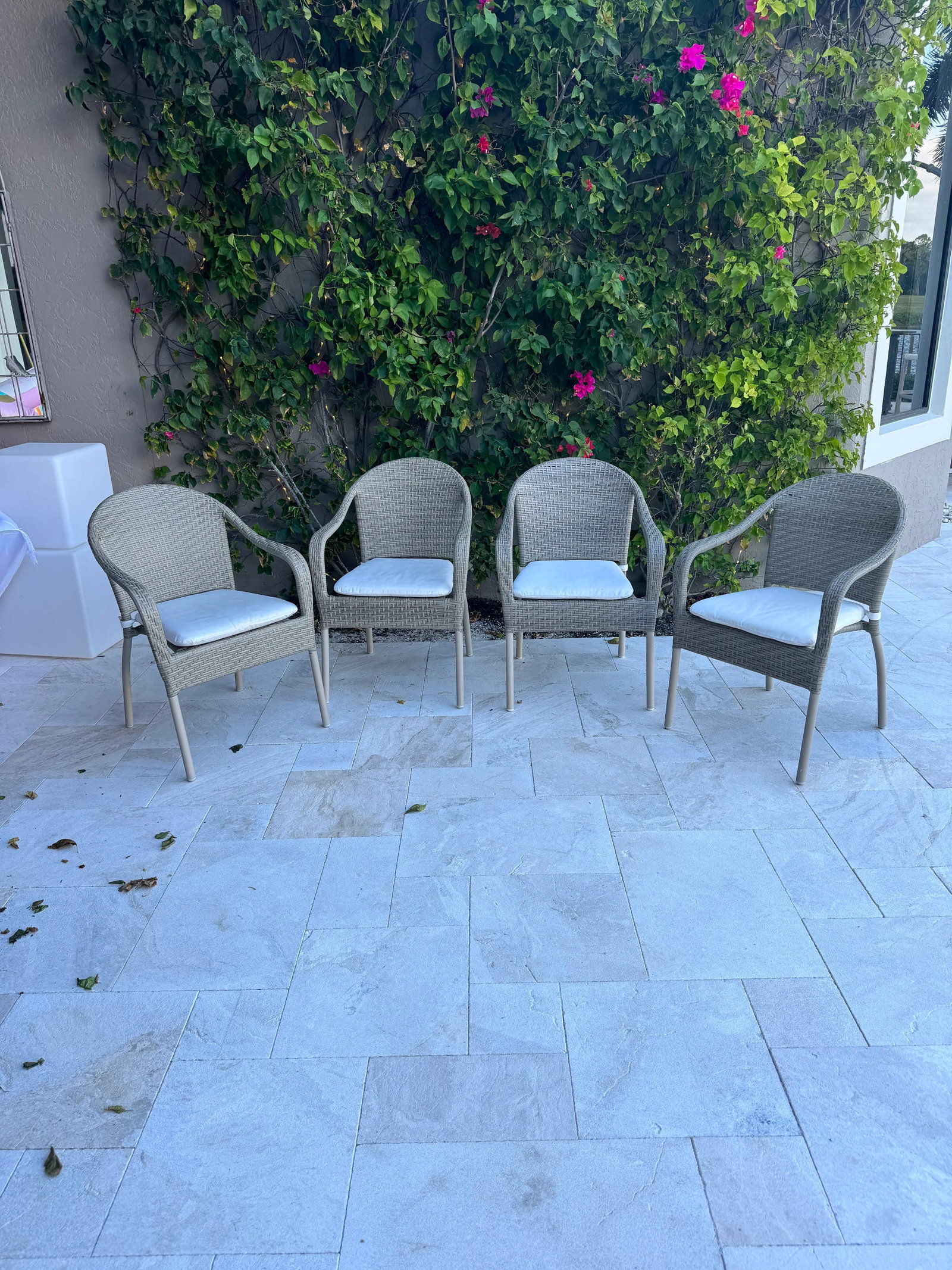 Frontgate Curved Back Stacking Outdoor Dining Chairs - Set of 8 - 2