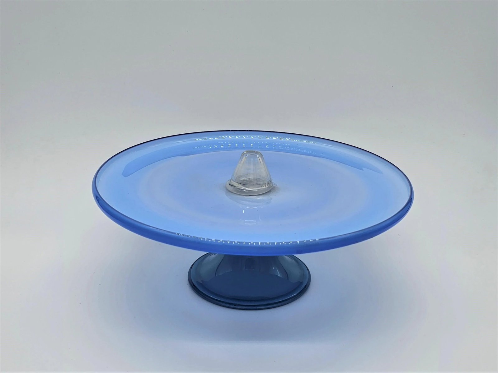 Vintage Venini Murano Glass Footed Saucer - 8