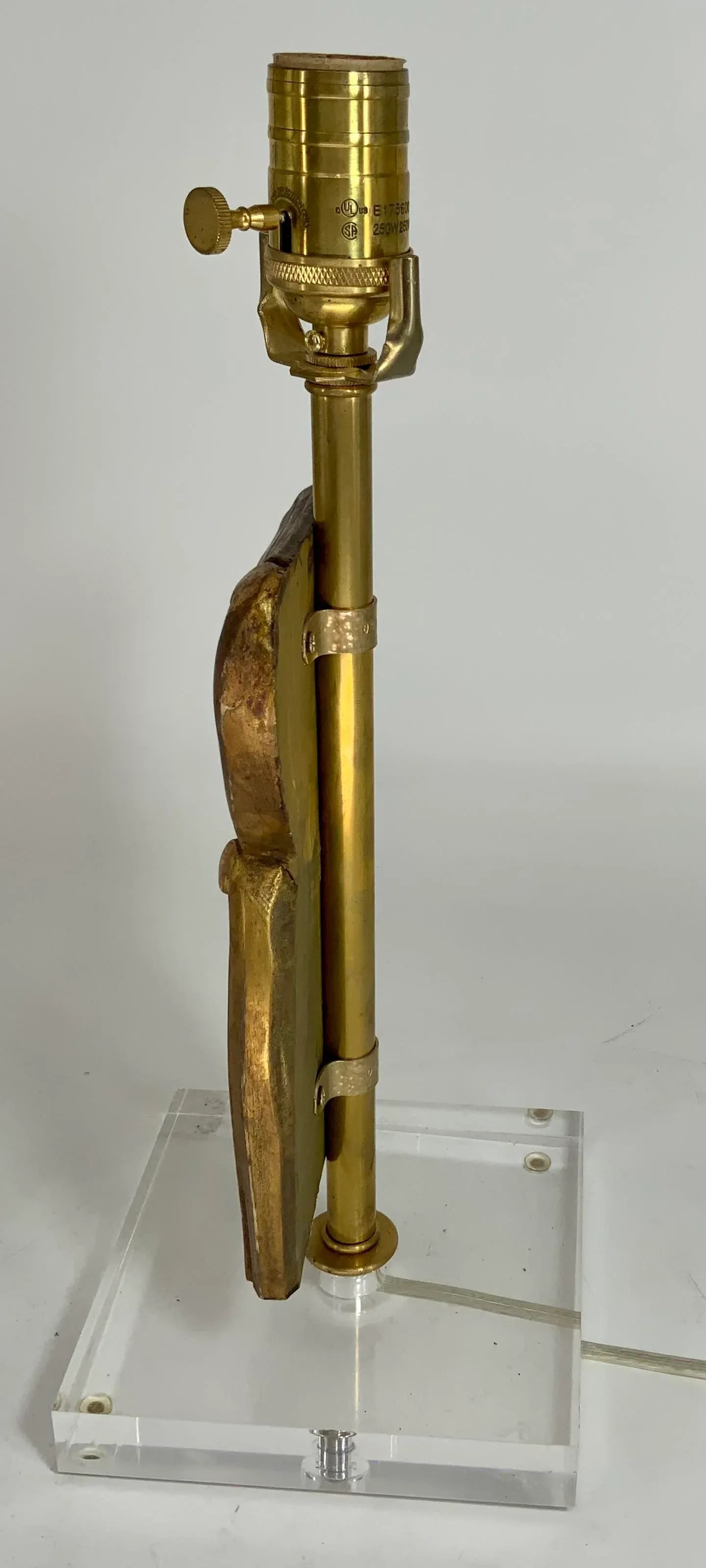 Antique European Carving Fragment Lamp - 4