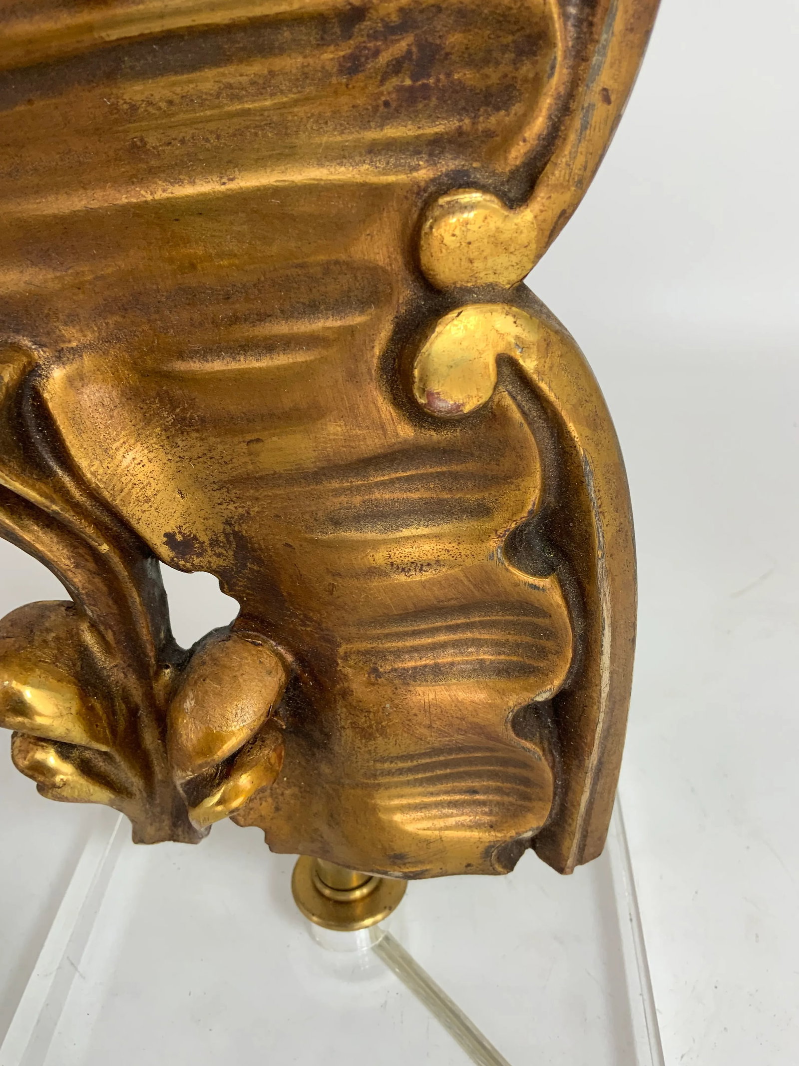 Antique European Carving Fragment Lamp - 7