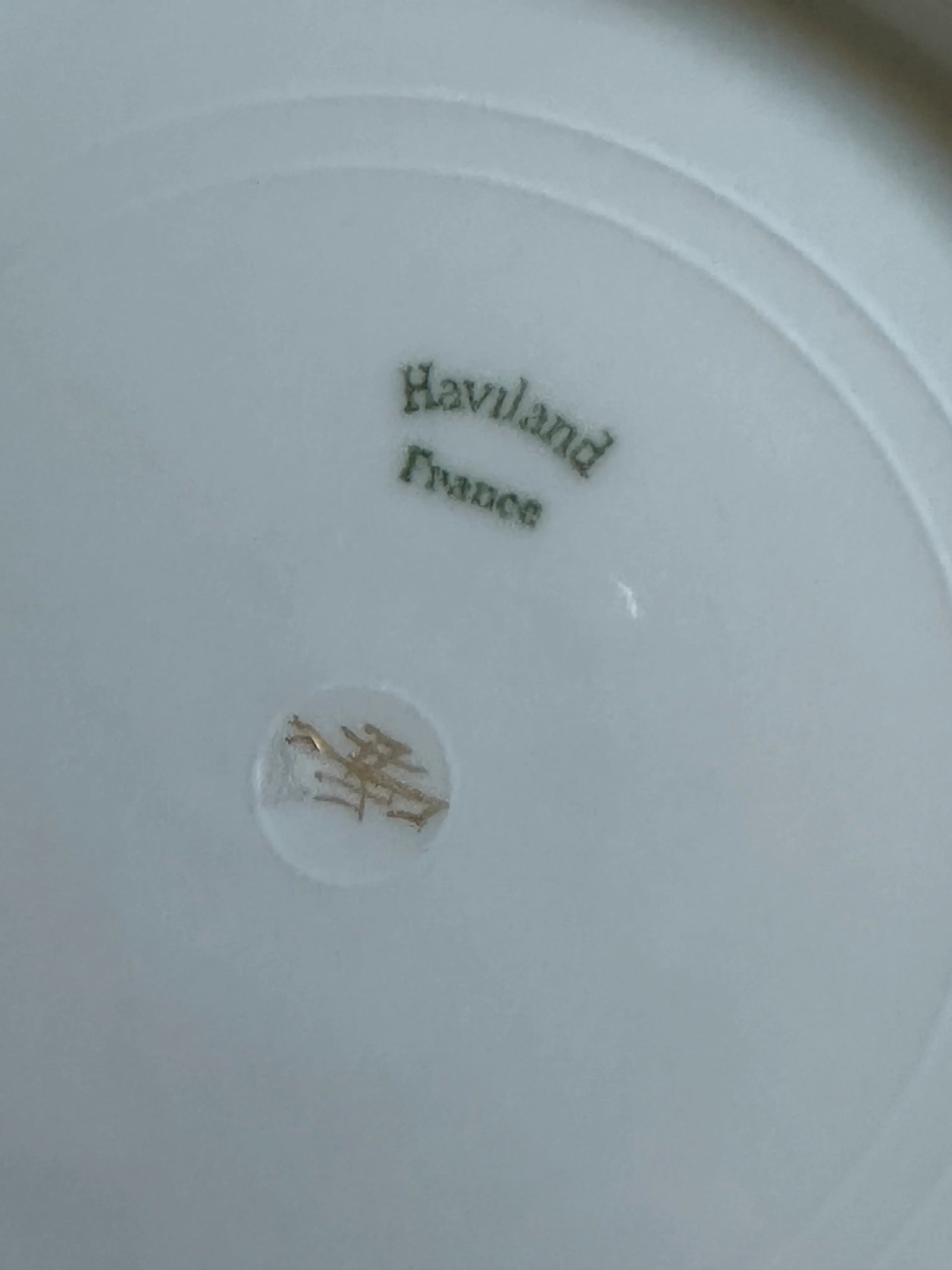 Haviland France Gold Rim Decorative Dessert Plate Set of 6 - 11
