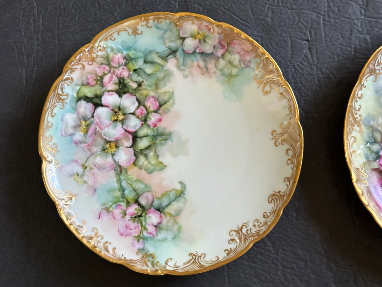 Haviland France Gold Rim Decorative Dessert Plate Set of 6 - 2