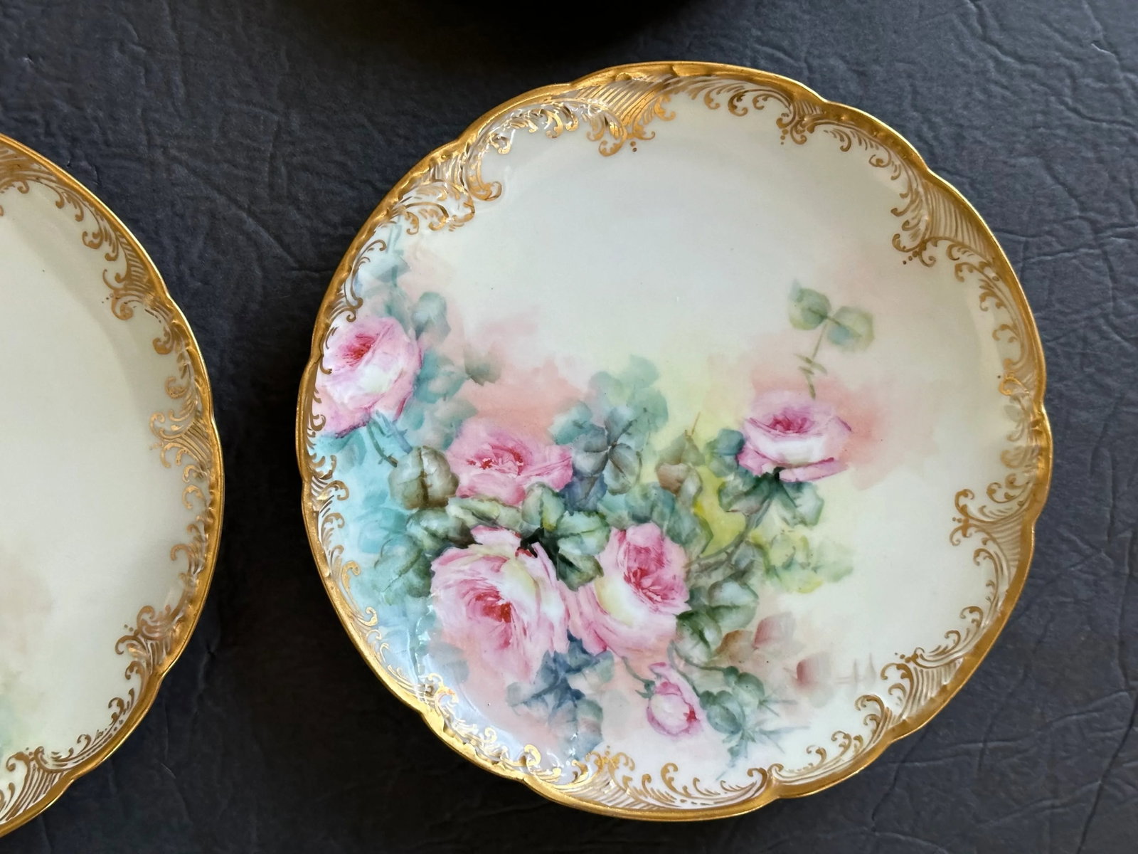 Haviland France Gold Rim Decorative Dessert Plate Set of 6 - 5