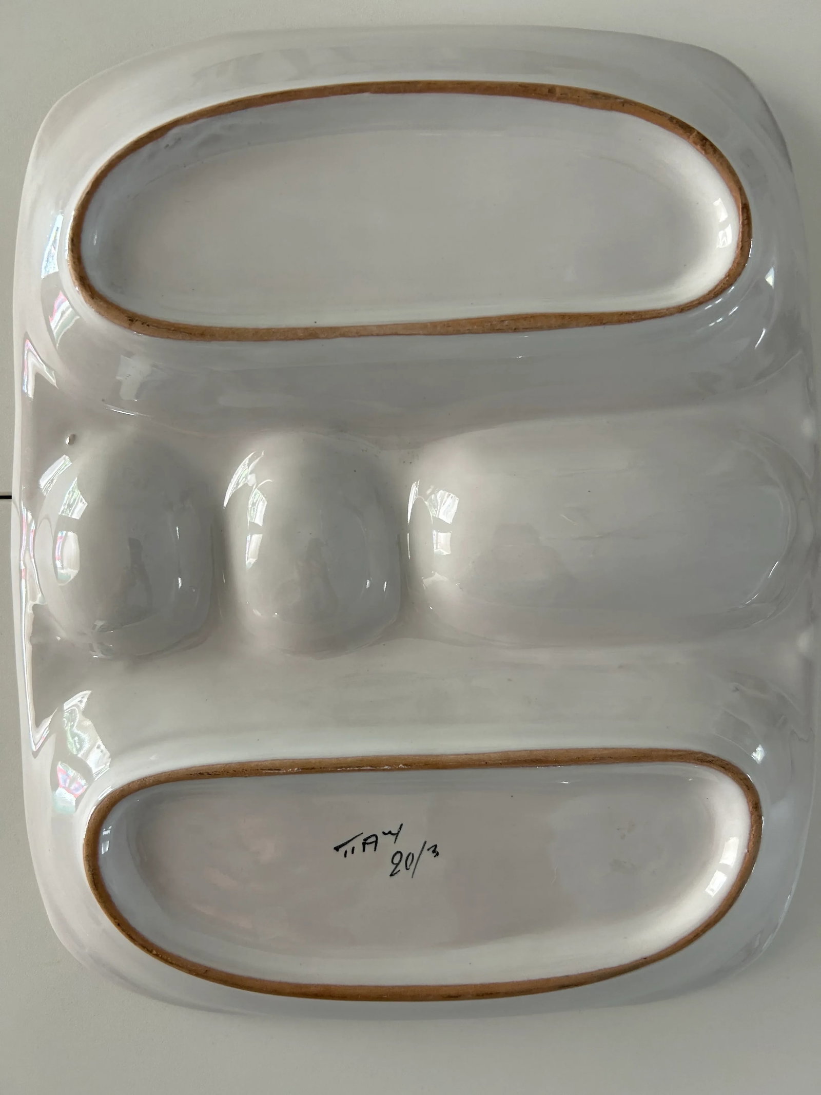 1960s Ceramic Mancioli Serving Platters, Made in Montelupo, Italy- Set of 3 - 10