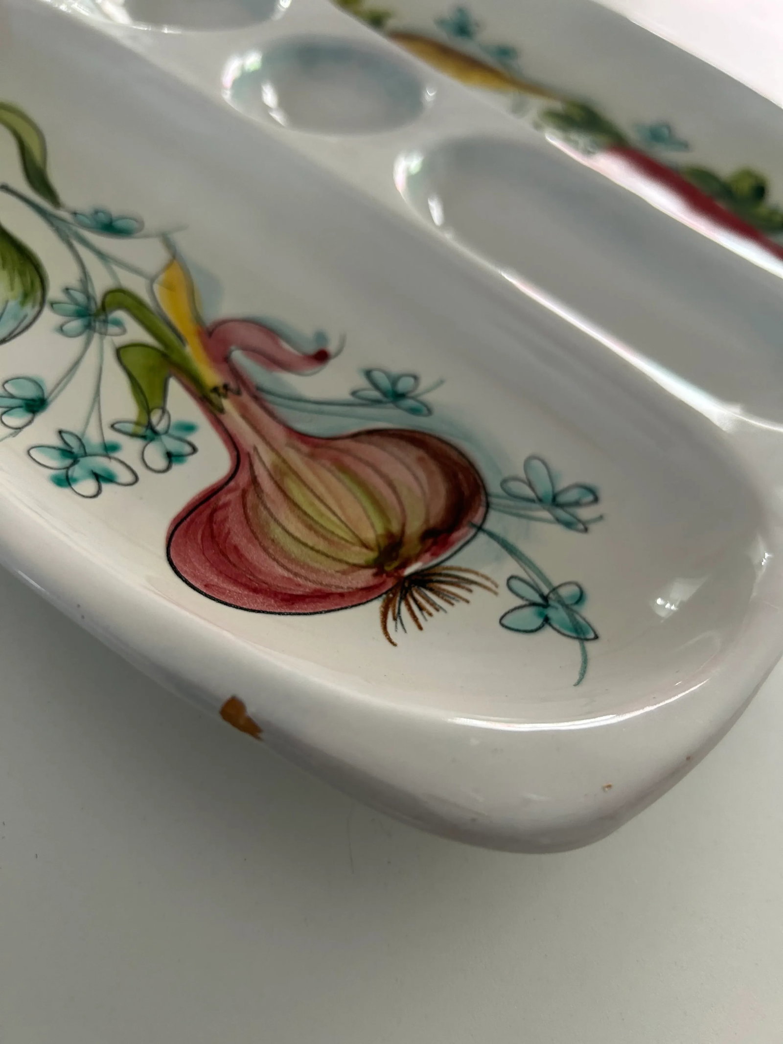 1960s Ceramic Mancioli Serving Platters, Made in Montelupo, Italy- Set of 3 - 12