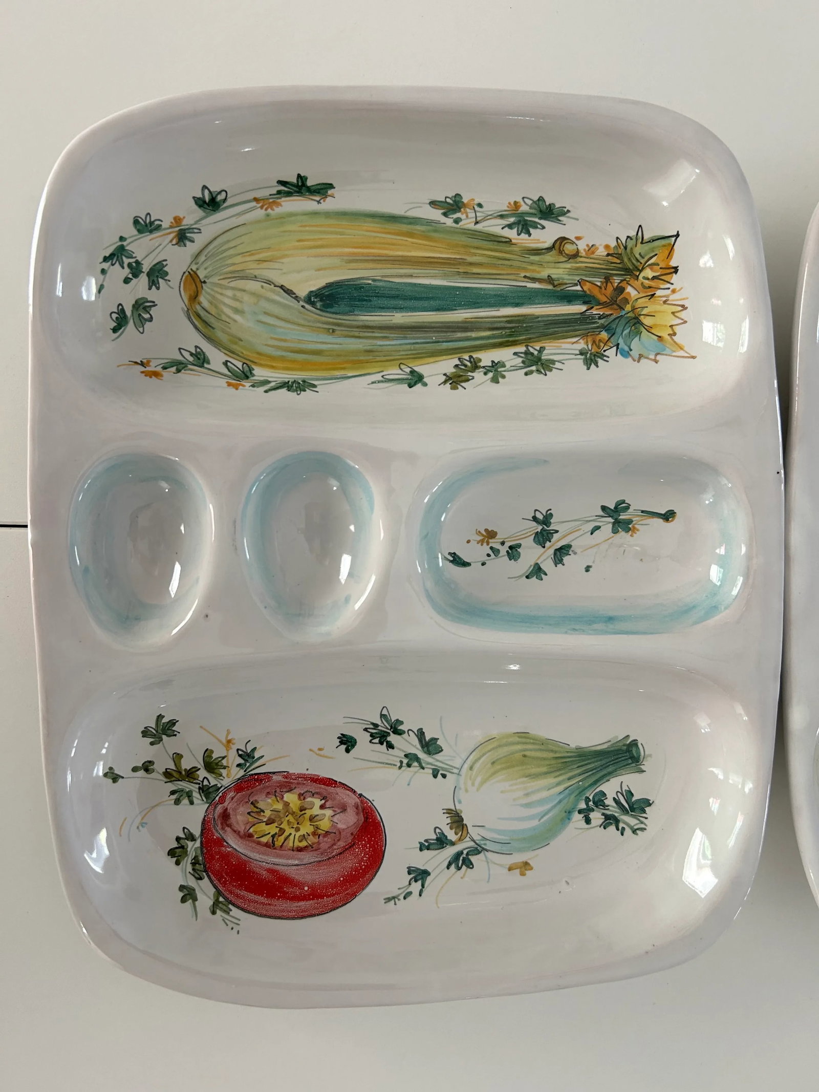 1960s Ceramic Mancioli Serving Platters, Made in Montelupo, Italy- Set of 3 - 3