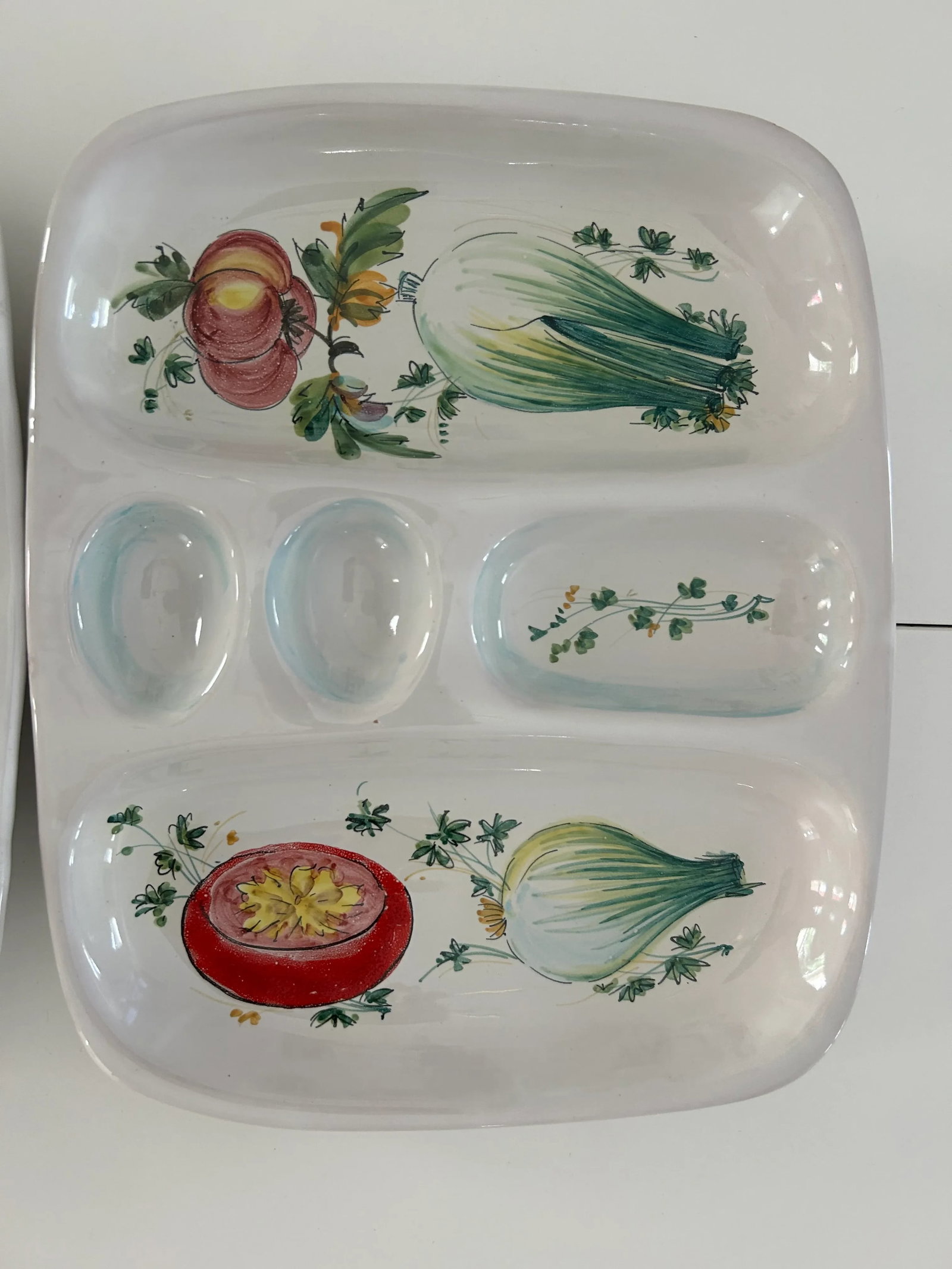 1960s Ceramic Mancioli Serving Platters, Made in Montelupo, Italy- Set of 3 - 5