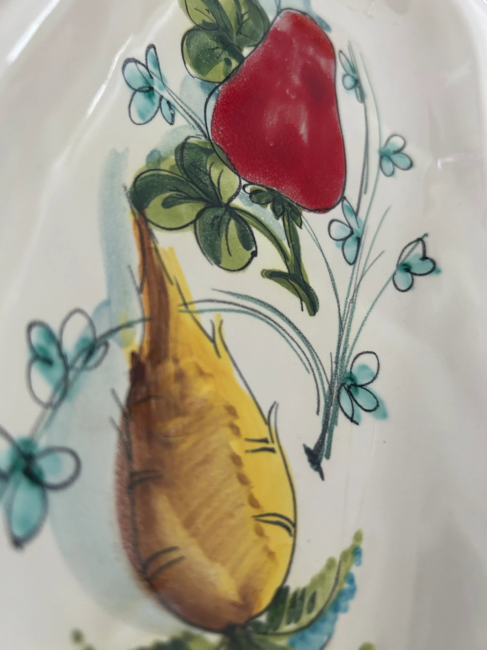 1960s Ceramic Mancioli Serving Platters, Made in Montelupo, Italy- Set of 3 - 6