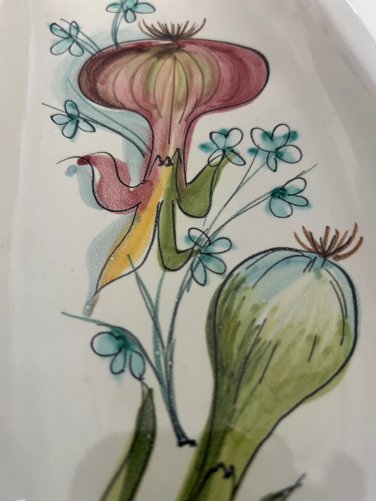1960s Ceramic Mancioli Serving Platters, Made in Montelupo, Italy- Set of 3 - 7