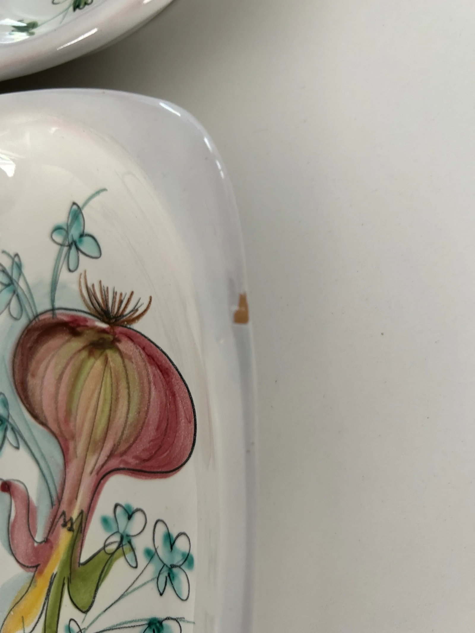 1960s Ceramic Mancioli Serving Platters, Made in Montelupo, Italy- Set of 3 - 9