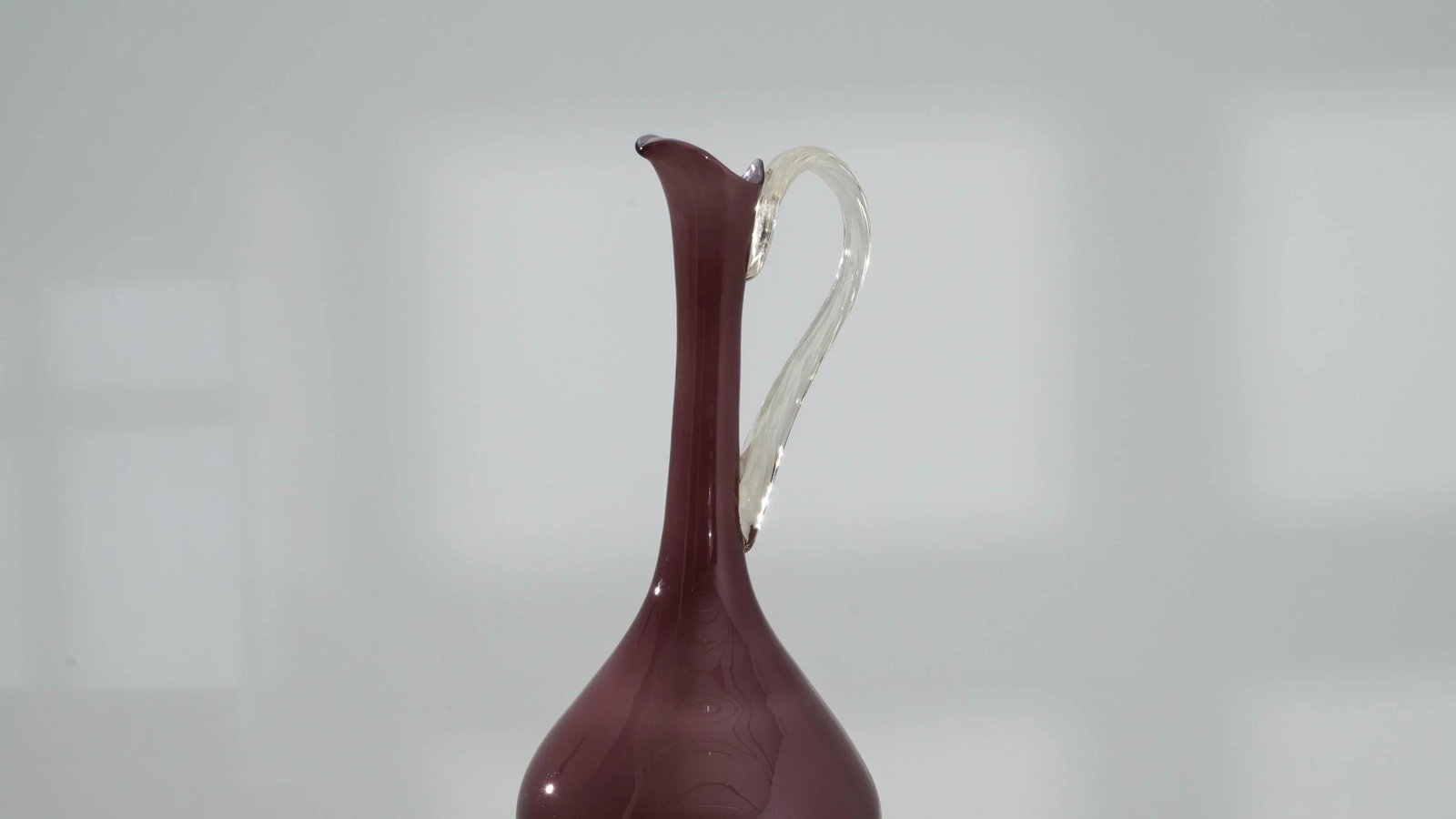 1960s Italian Clinker Red Glass Pitcher - 7