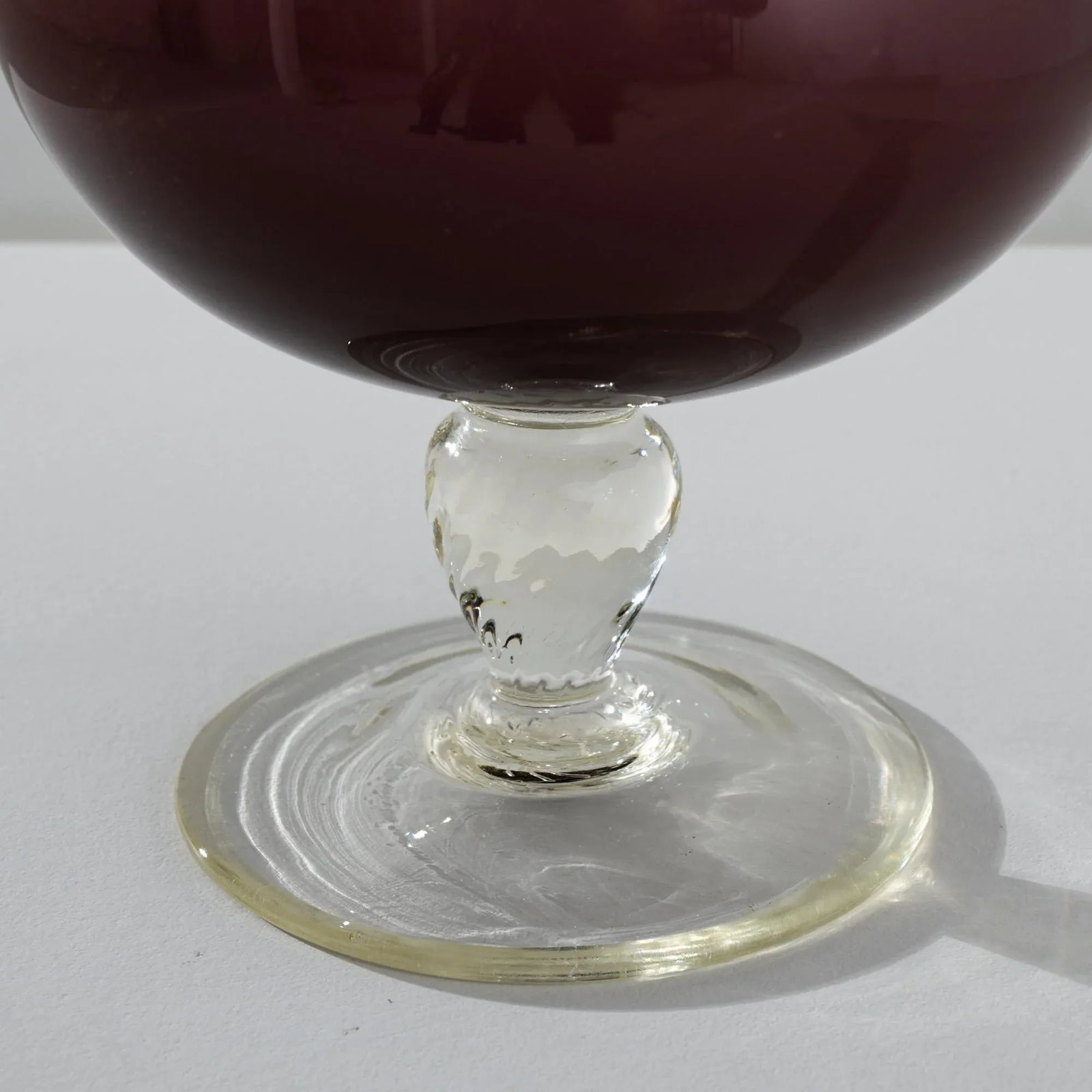 1960s Italian Clinker Red Glass Pitcher - 9