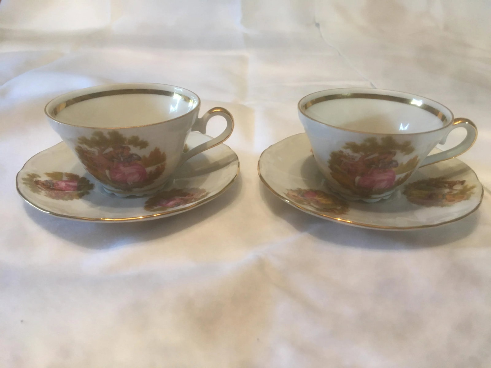 1960s Bayreuth Gloria Fine Porcelain Tea Set Bavaria Handwork Bayreuth- 10 Pieces - 4