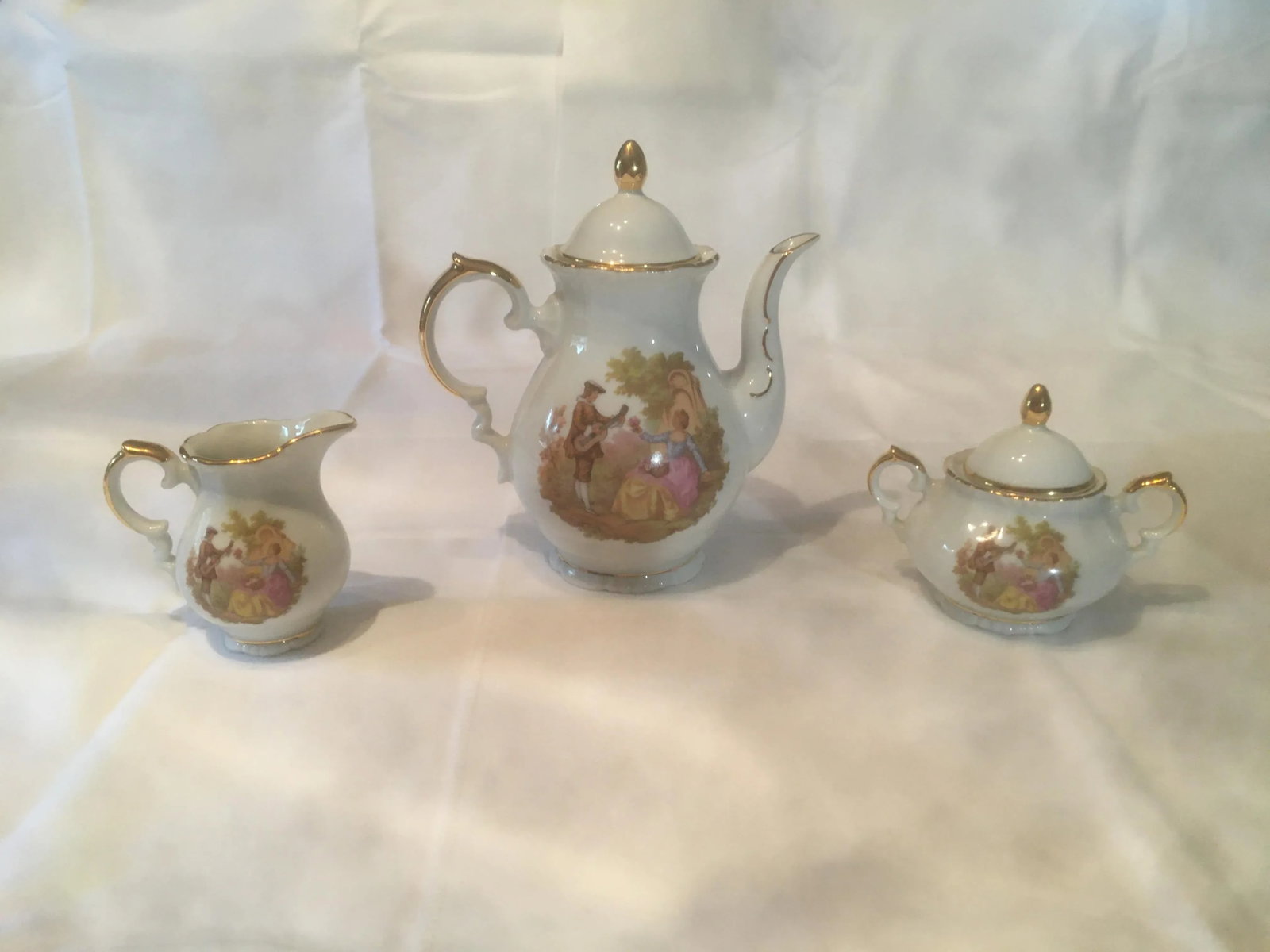 1960s Bayreuth Gloria Fine Porcelain Tea Set Bavaria Handwork Bayreuth- 10 Pieces - 5