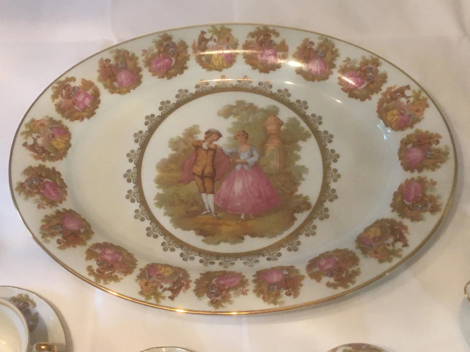 1960s Bayreuth Gloria Fine Porcelain Tea Set Bavaria Handwork Bayreuth- 10 Pieces - 6