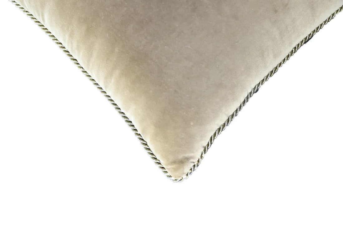 Brown and Cream Square Hand Woven Aubusson Decor Pillow - 4